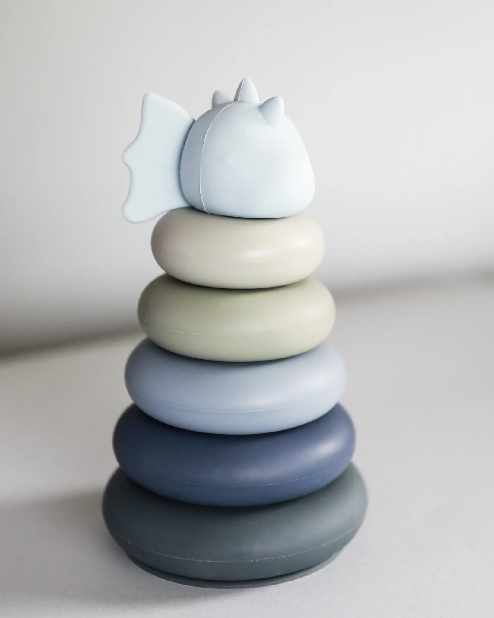 Konges Sloejd | Silicone Stacking Dragon Baby Toy - Image 3