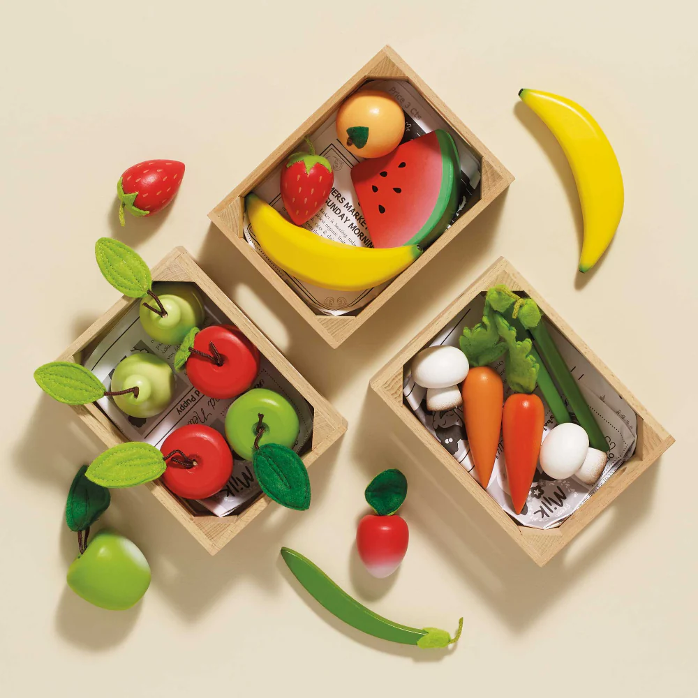 Le Toy Van | Smoothie Fruit Wooden Market Crate - Image 3