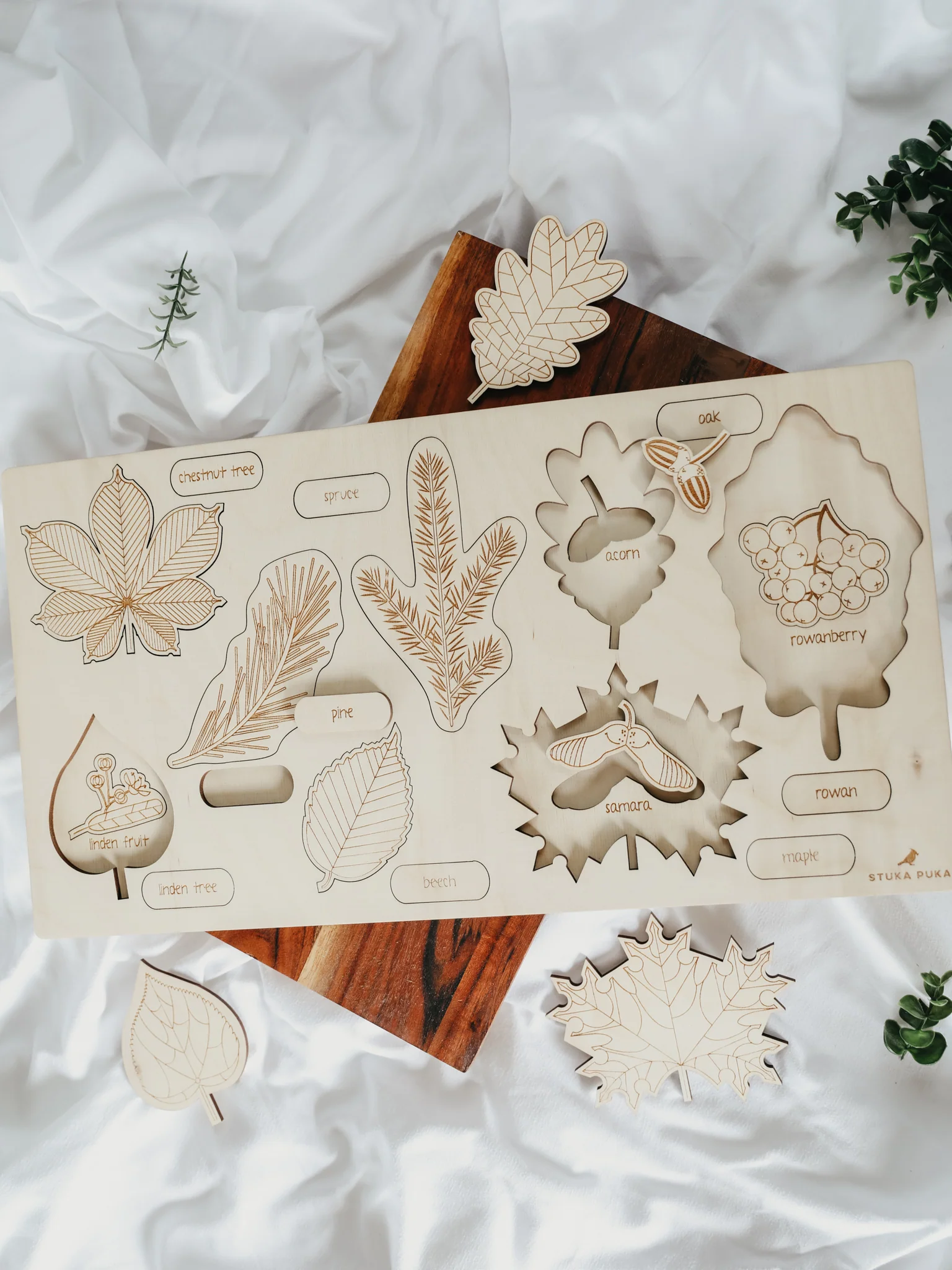 Leaf Wooden Puzzle (24 elements) - Image 6