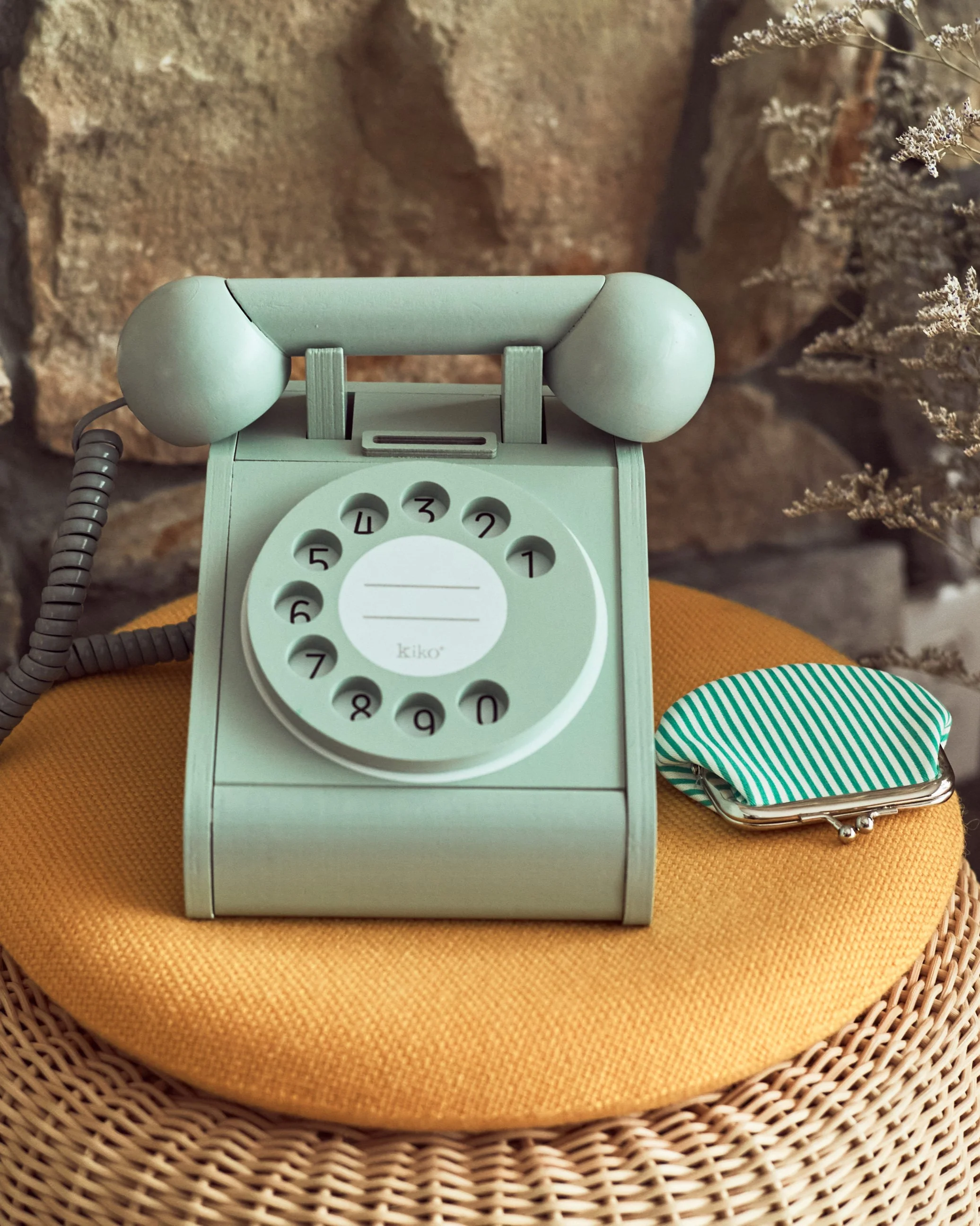 LIMITED EDITION - Mint Green Wooden Toy Telephone by Kiko+ & gg* - Image 3