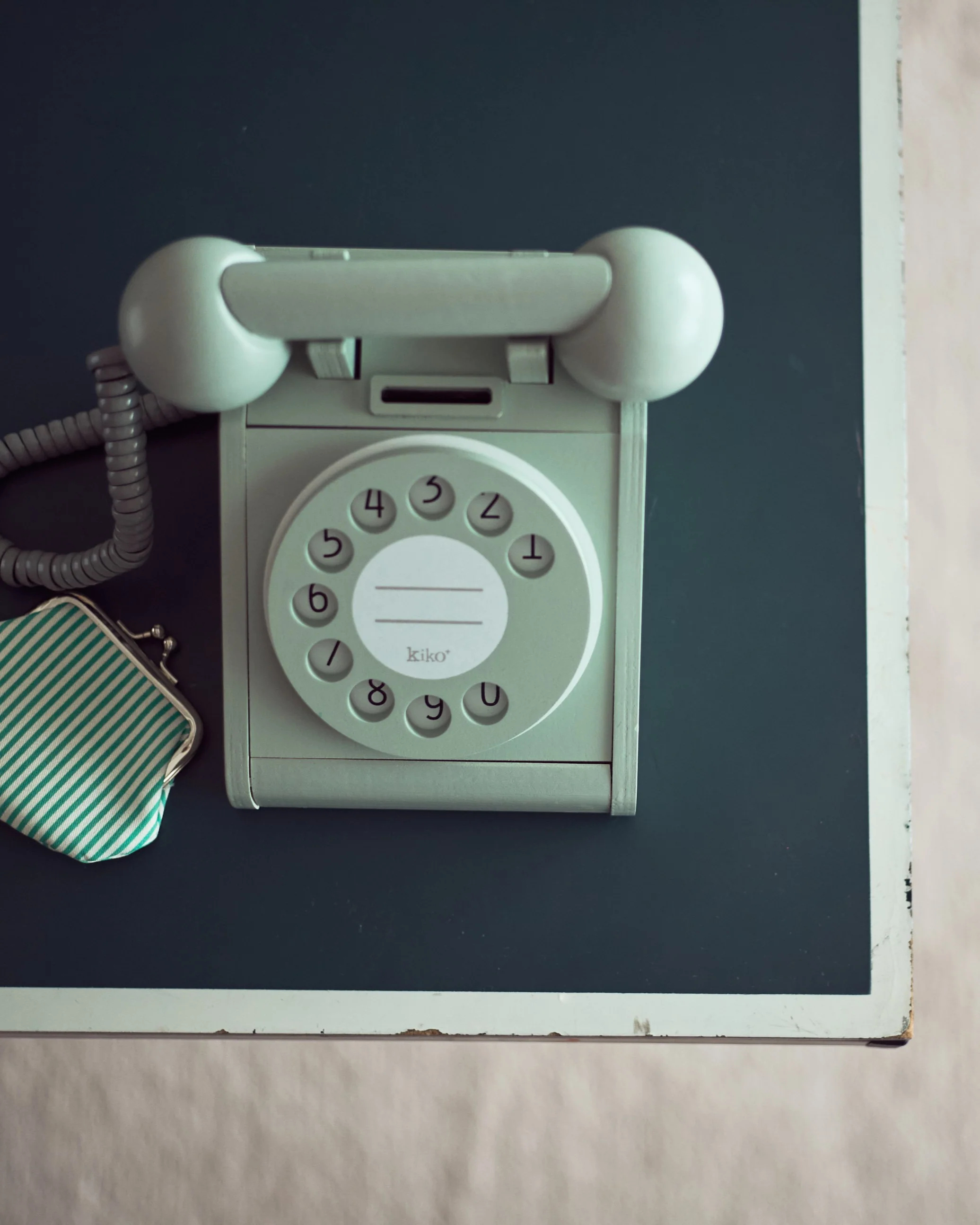 LIMITED EDITION - Mint Green Wooden Toy Telephone by Kiko+ & gg* - Image 5