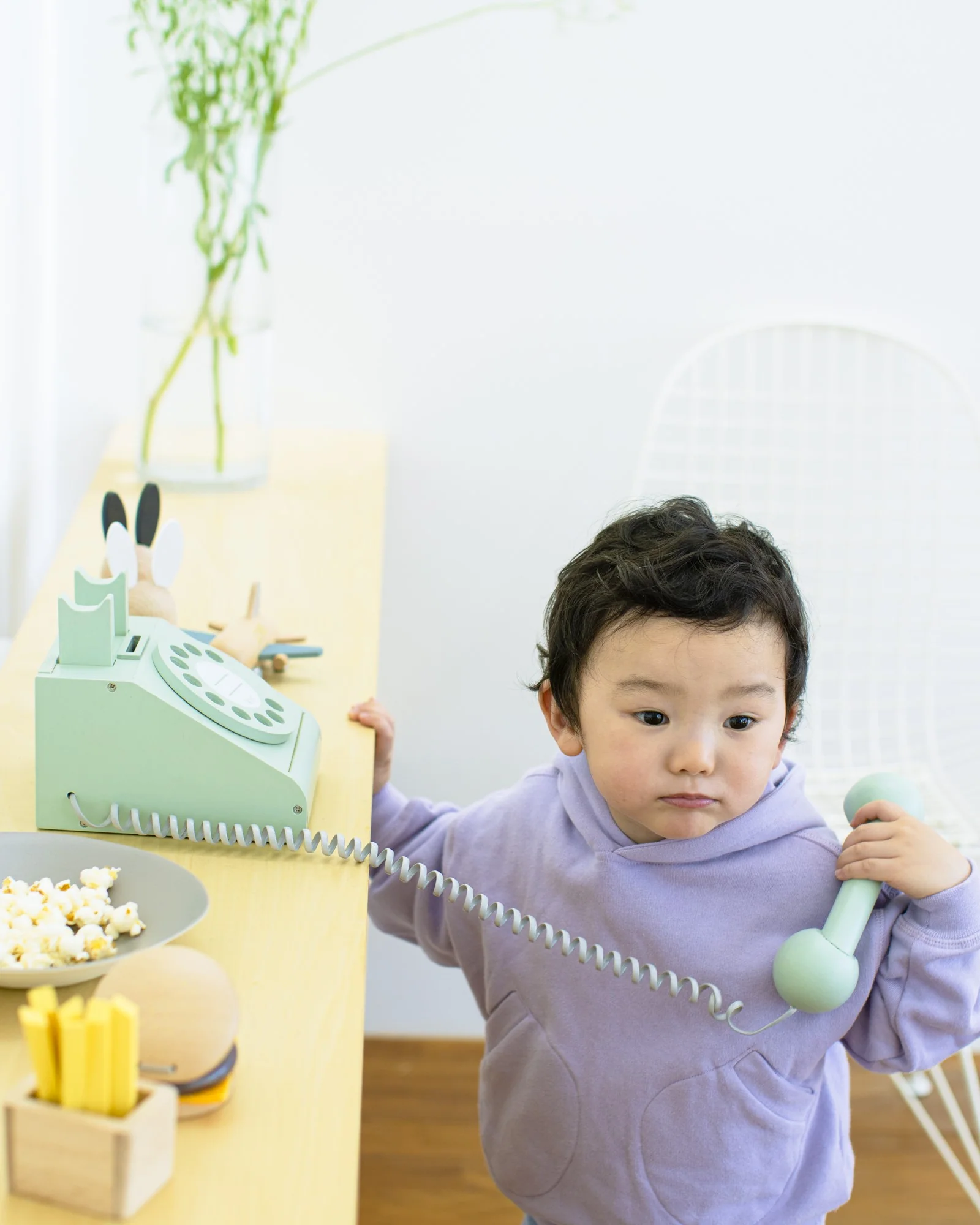 LIMITED EDITION - Mint Green Wooden Toy Telephone by Kiko+ & gg* - Image 8
