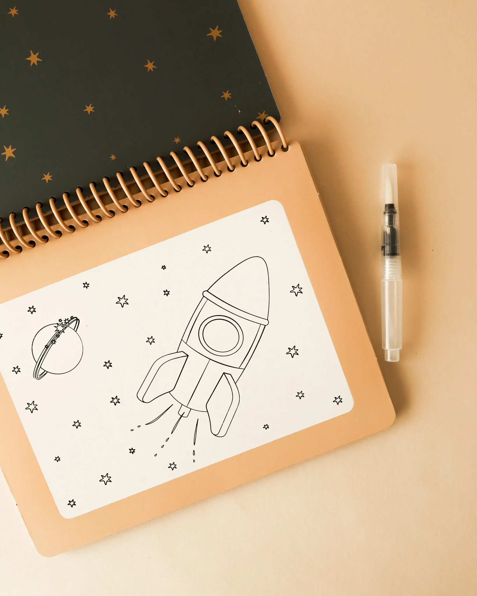 Magic Water Coloring Book - Dinos & Rockets - Image 2