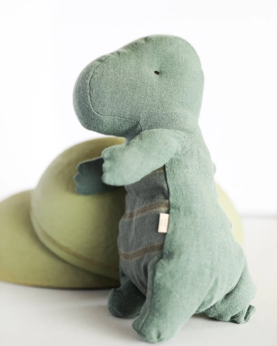 Maileg | Gantosaurus in Egg, Small - Dark Petrol - Image 2