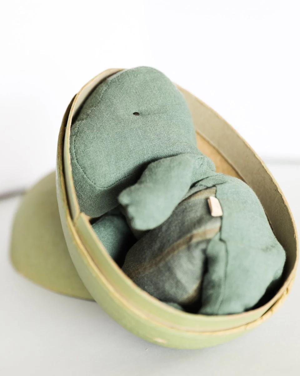 Maileg | Gantosaurus in Egg, Small - Dark Petrol - Image 3