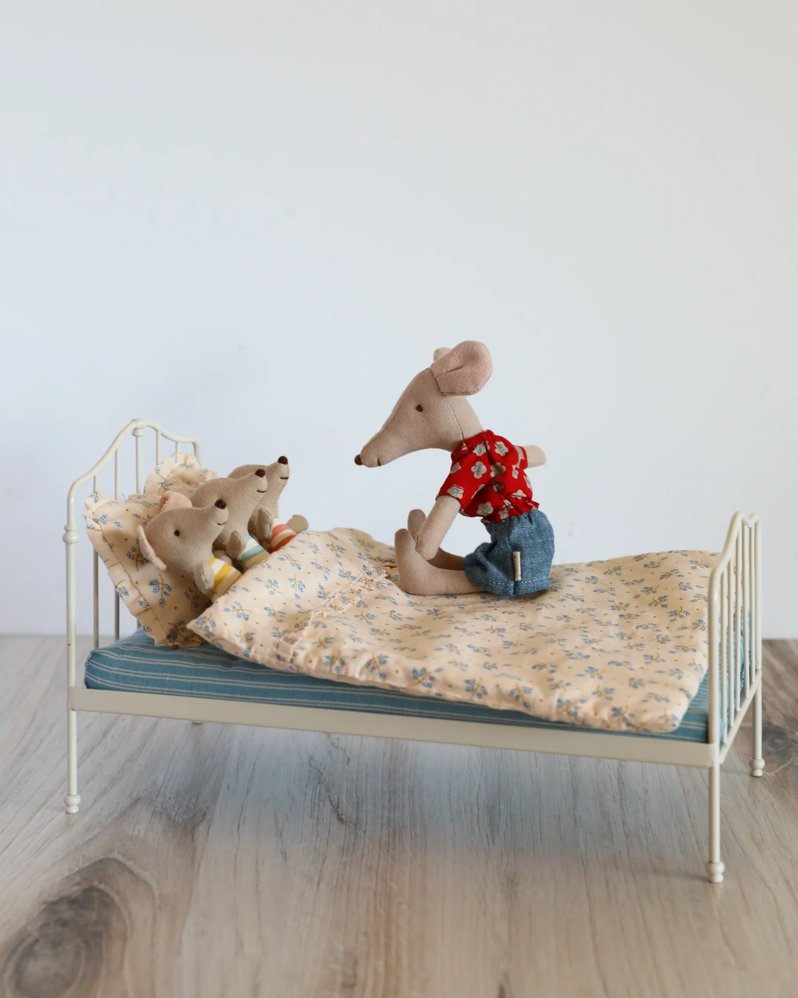 Maileg | Miniature Bed, Mini - Blue - Image 3
