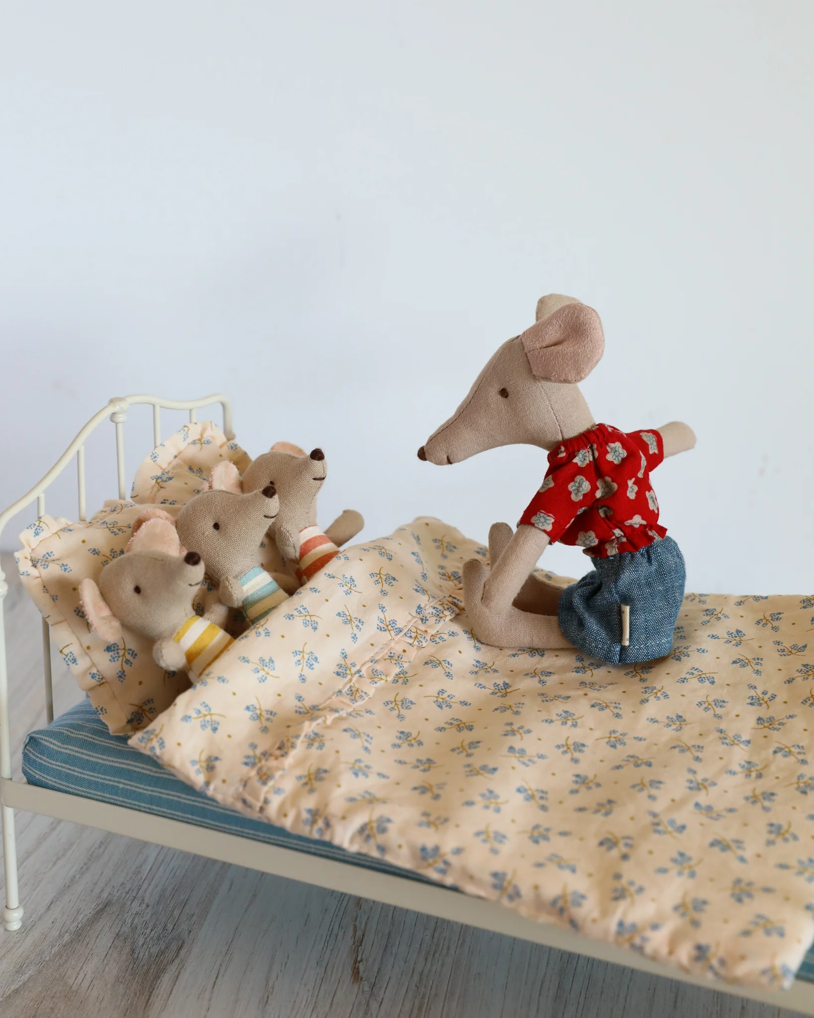 Maileg | Miniature Bed, Mini - Blue - Image 4