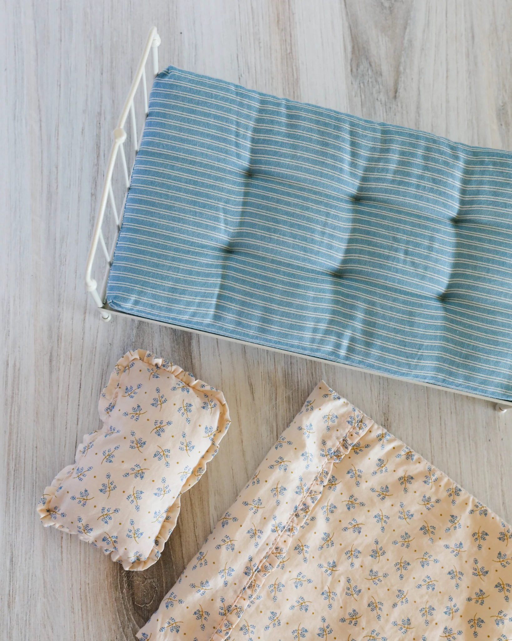 Maileg | Miniature Bed, Mini - Blue - Image 7