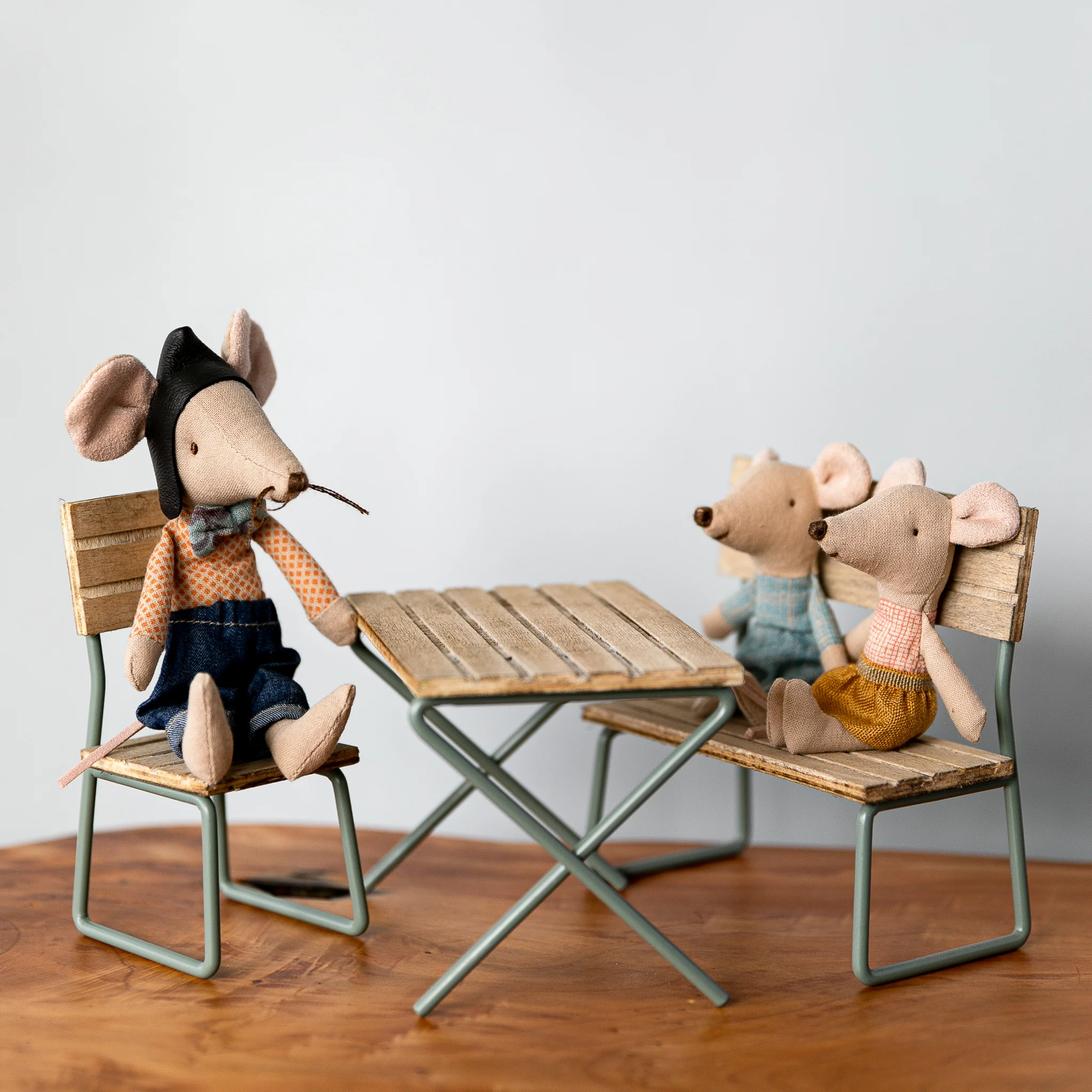 Maileg | Miniature Garden Set, Table with Chair and Bench - Image 2