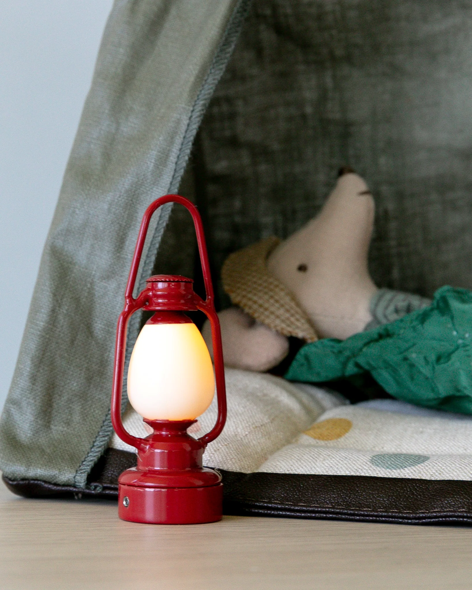 Maileg | Miniature Vintage Lantern - Blue - Image 3