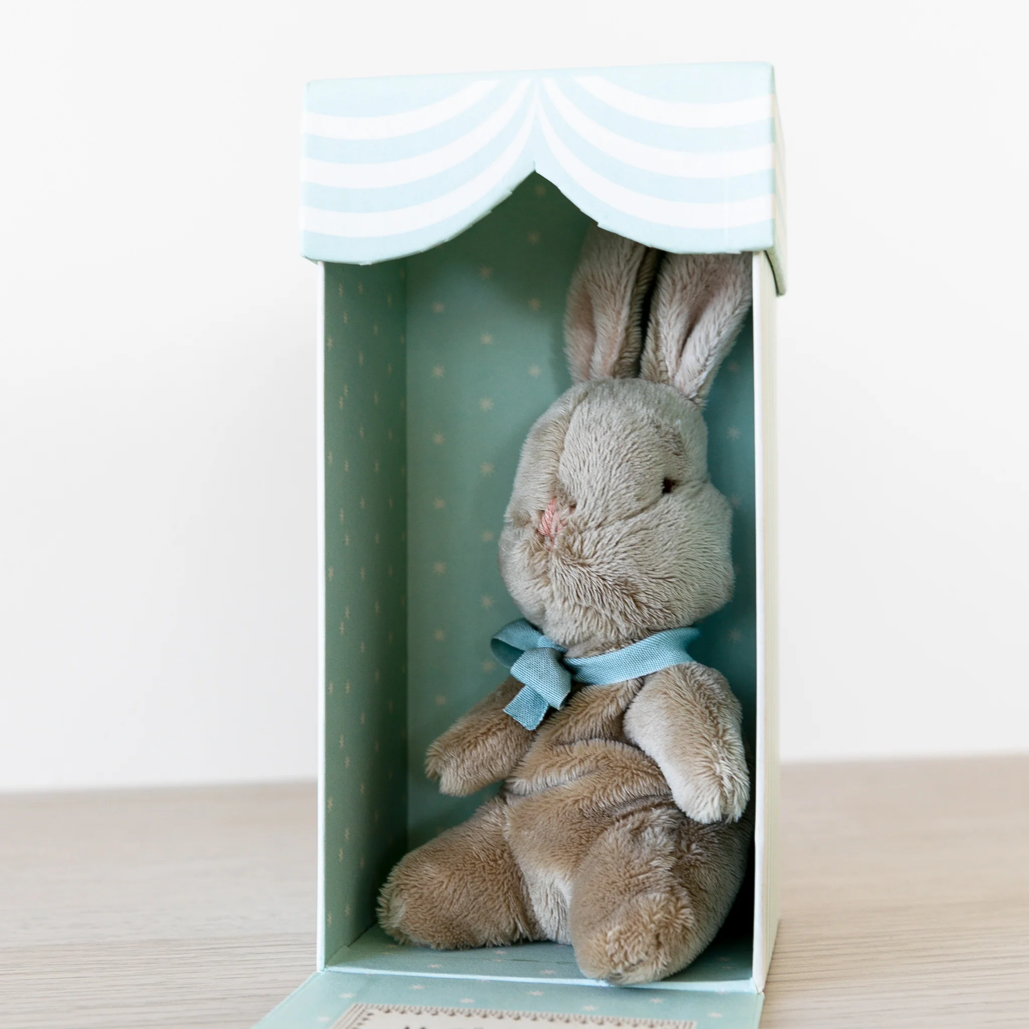 Maileg | My First Bunny in Box - Blue - Image 4