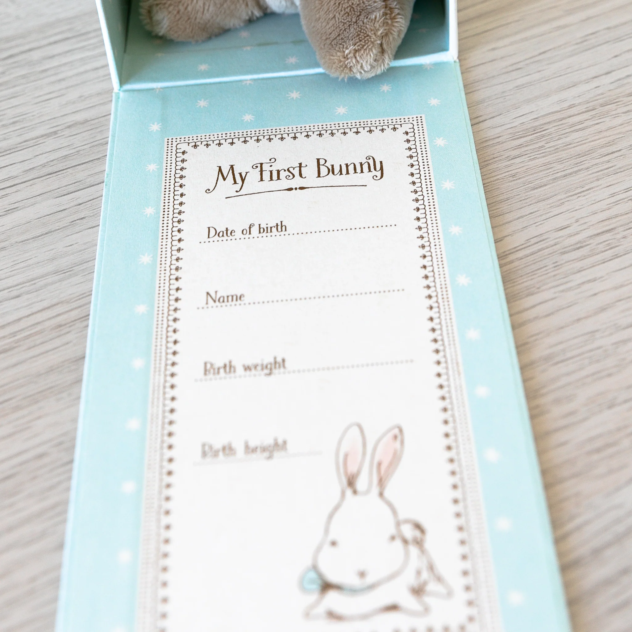 Maileg | My First Bunny in Box - Blue - Image 5