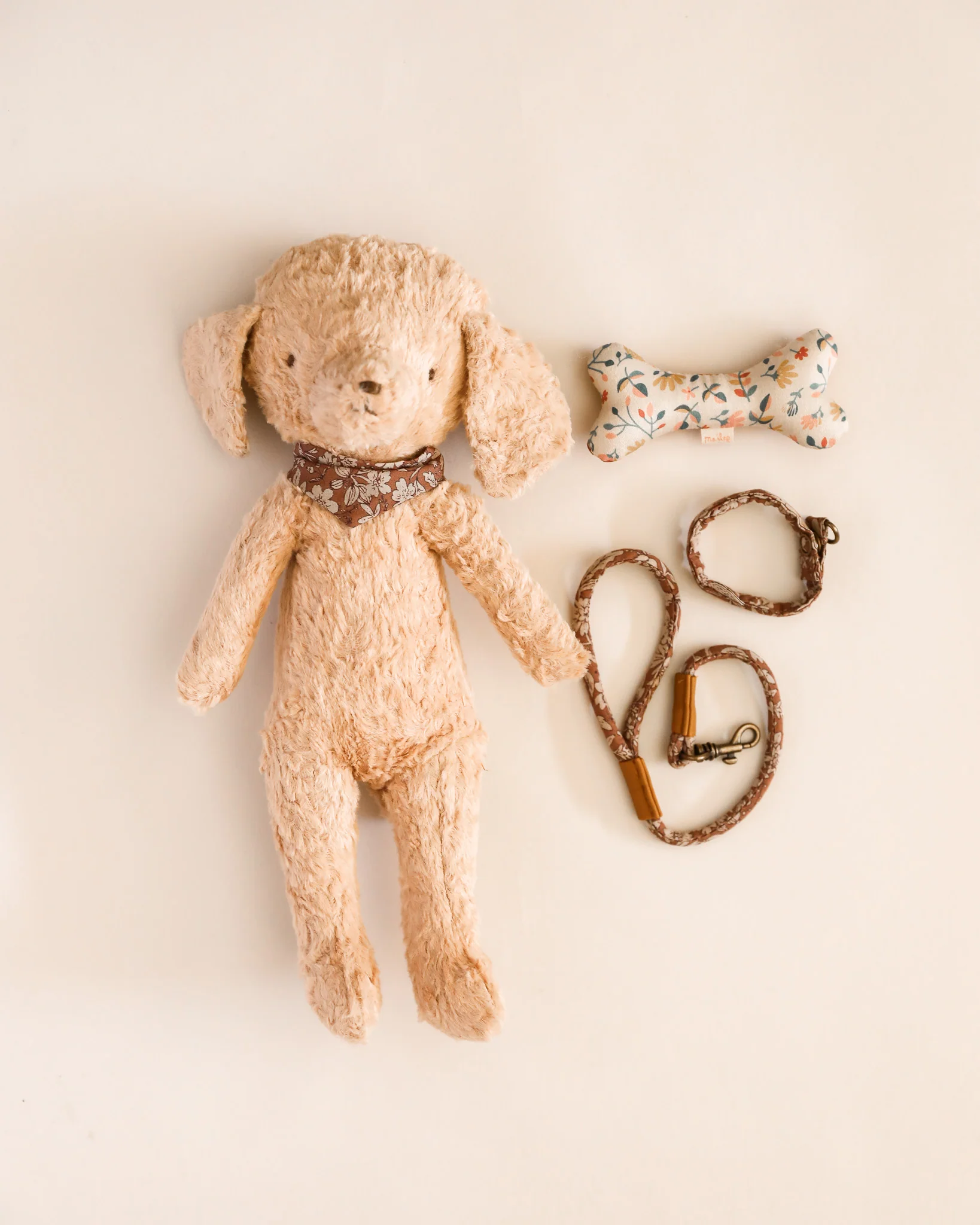 Maileg | Plush Poodle Dog Accessories - Rose - Image 4