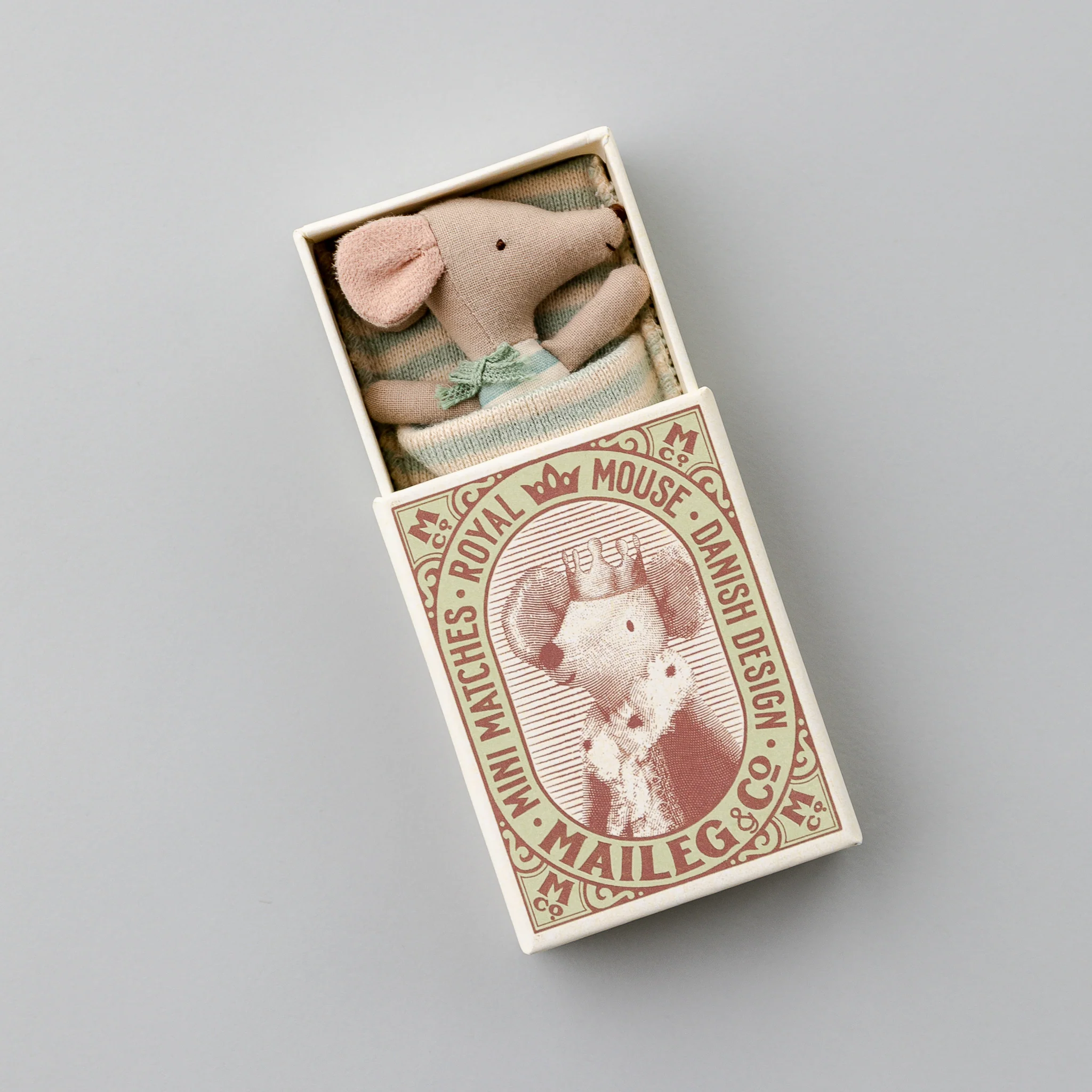 Maileg | Sleepy/Wakey Baby Mouse in Matchbox - Image 4