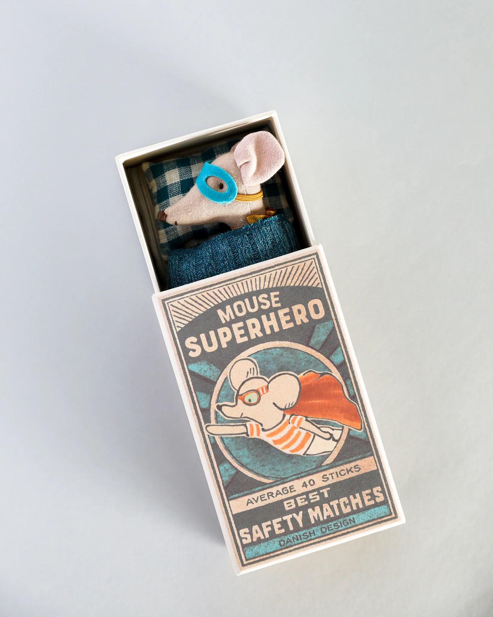 Maileg | Superhero Mouse - Little Brother in Box - Image 3