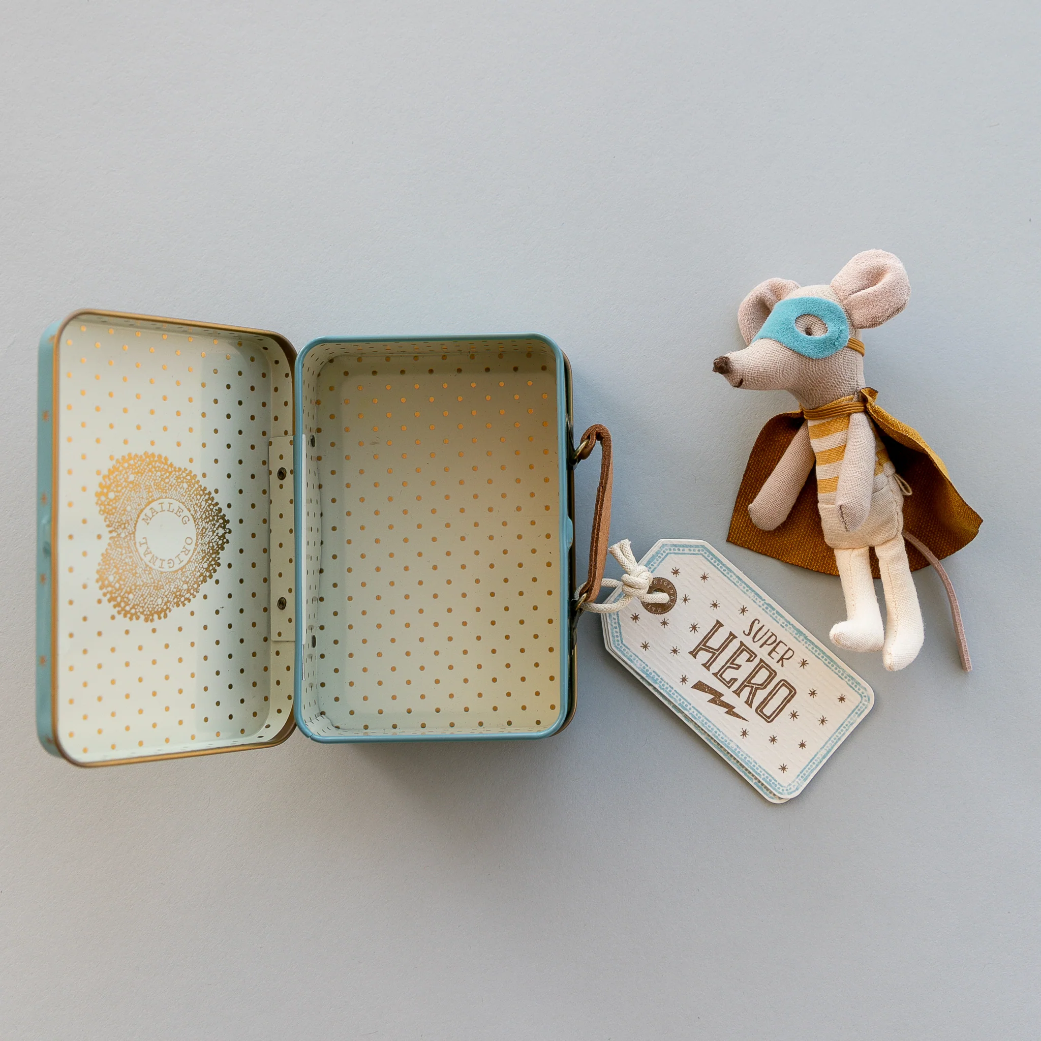 Maileg | Superhero Mouse, Little Brother in Suitcase - Image 3