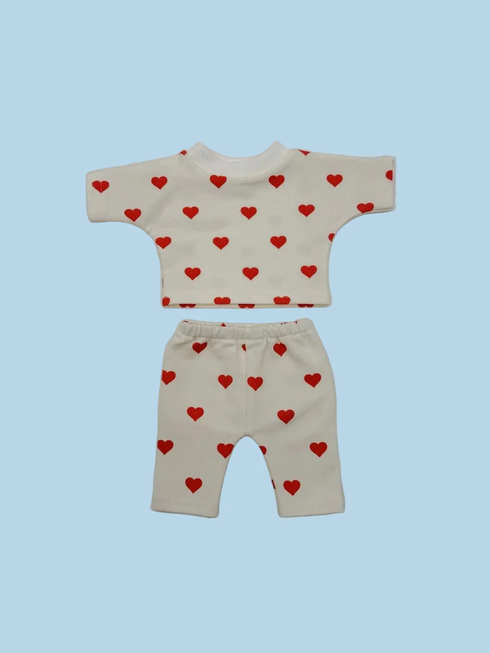 Matching Doll Sweatshirt Set - Valentine Rose Hearts (11" - 14" Dolls) - Image 2