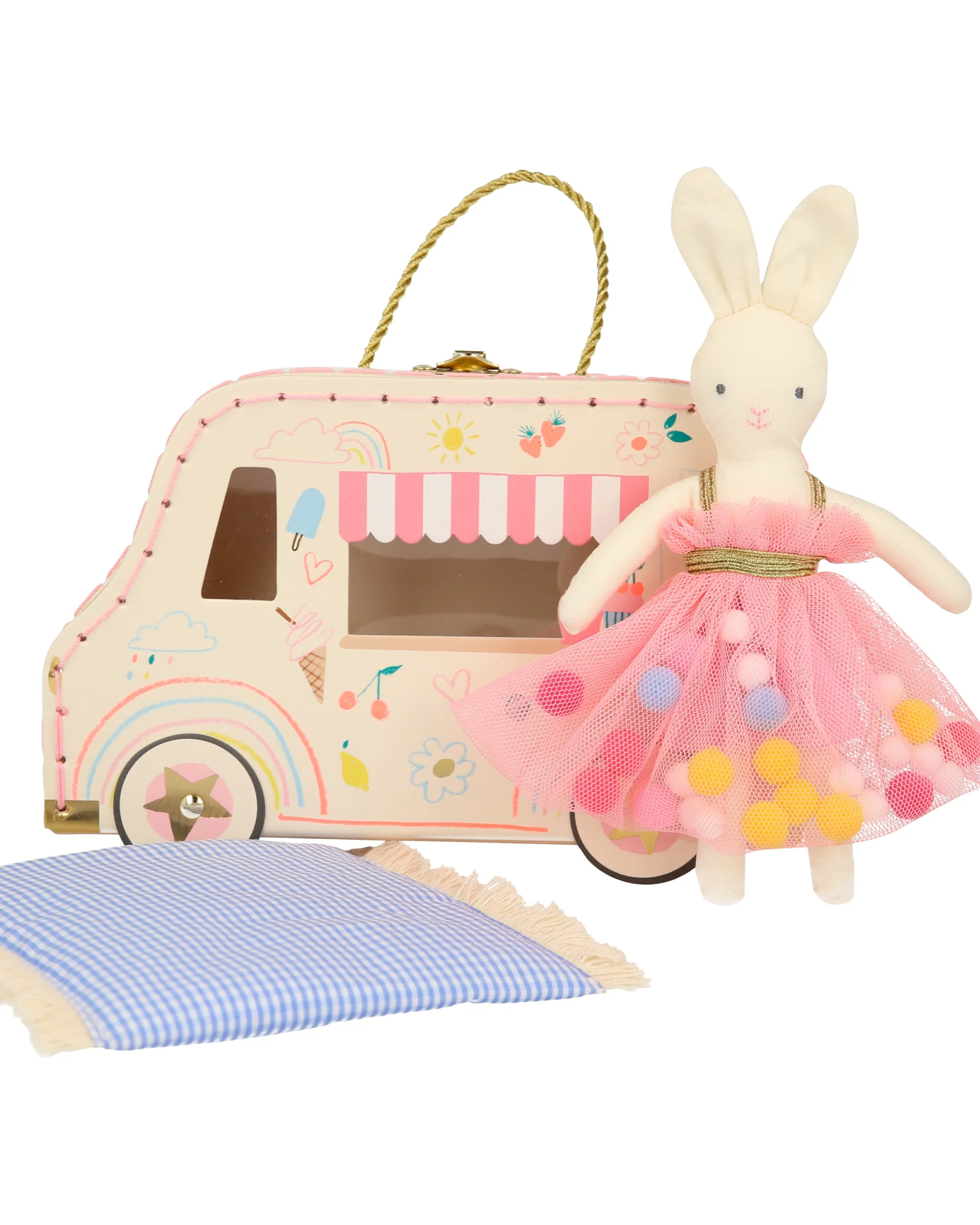 Meri Meri | Ice Cream Van Mini Suitcase Bunny Doll - Image 3