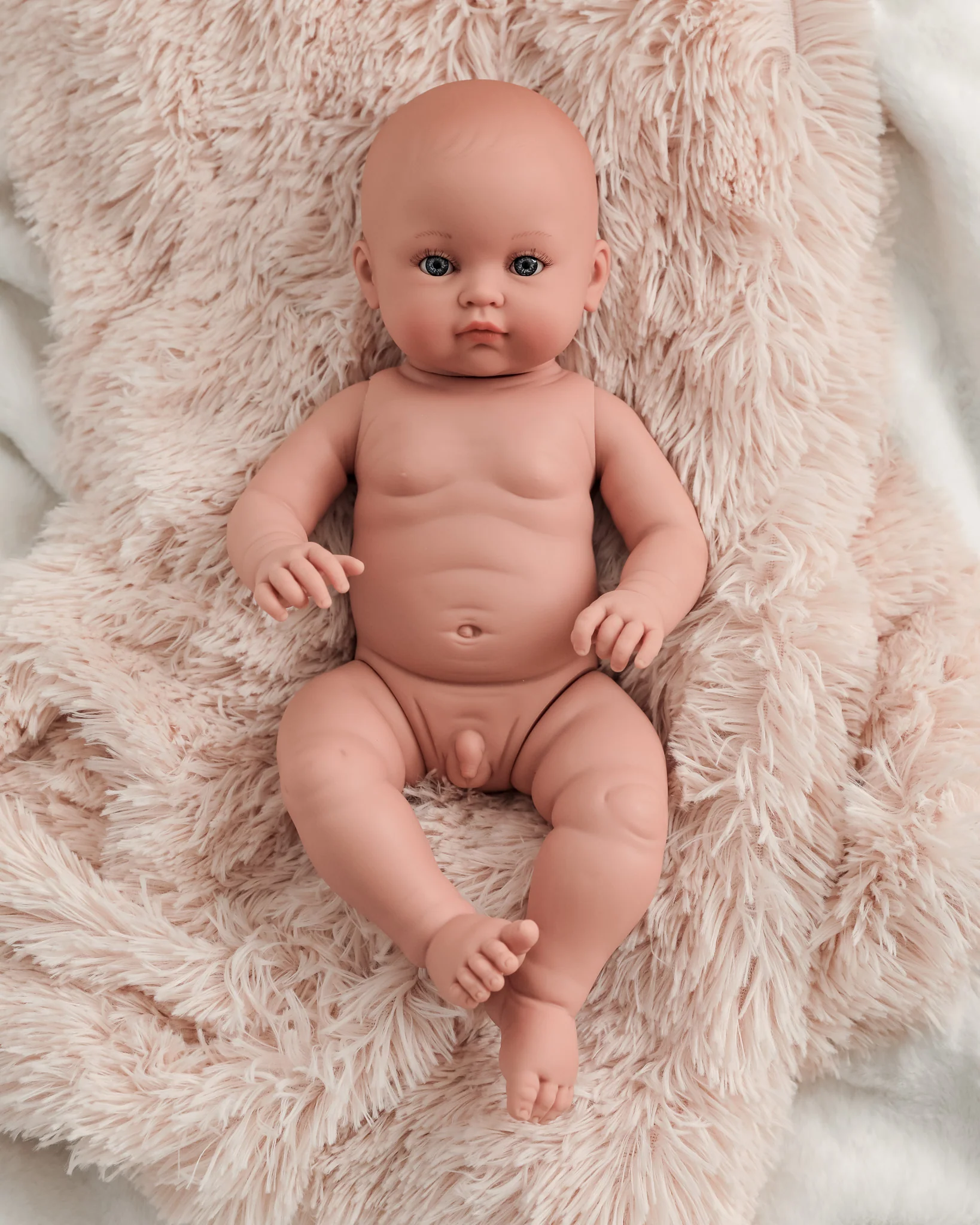 Minikane Doll | 18" Bambini Boy Doll Yann in Green Tea Fleece Outfit - Image 3