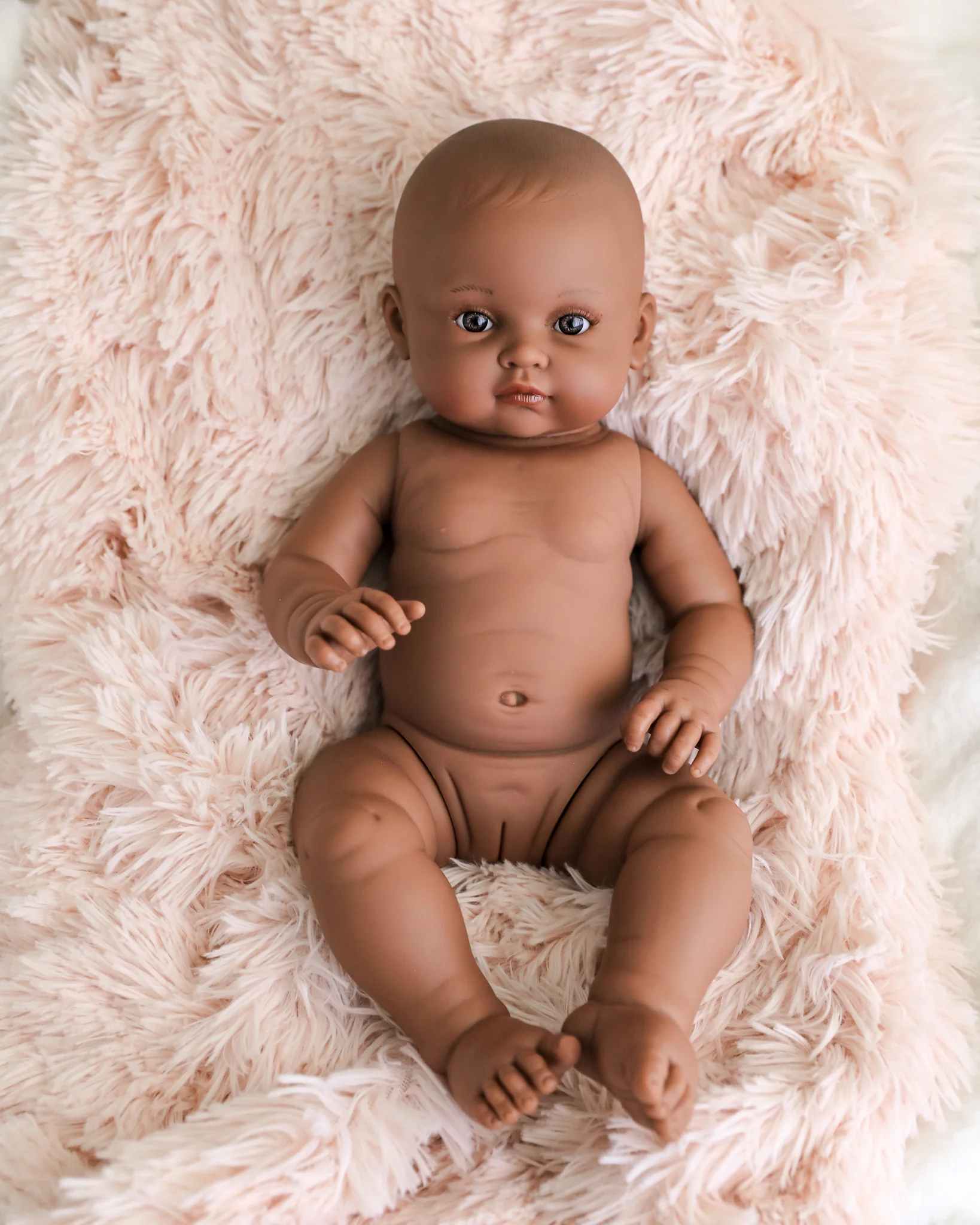Minikane Doll | 18" Bambini Girl Doll Augustine in Linen Outfit - Image 3