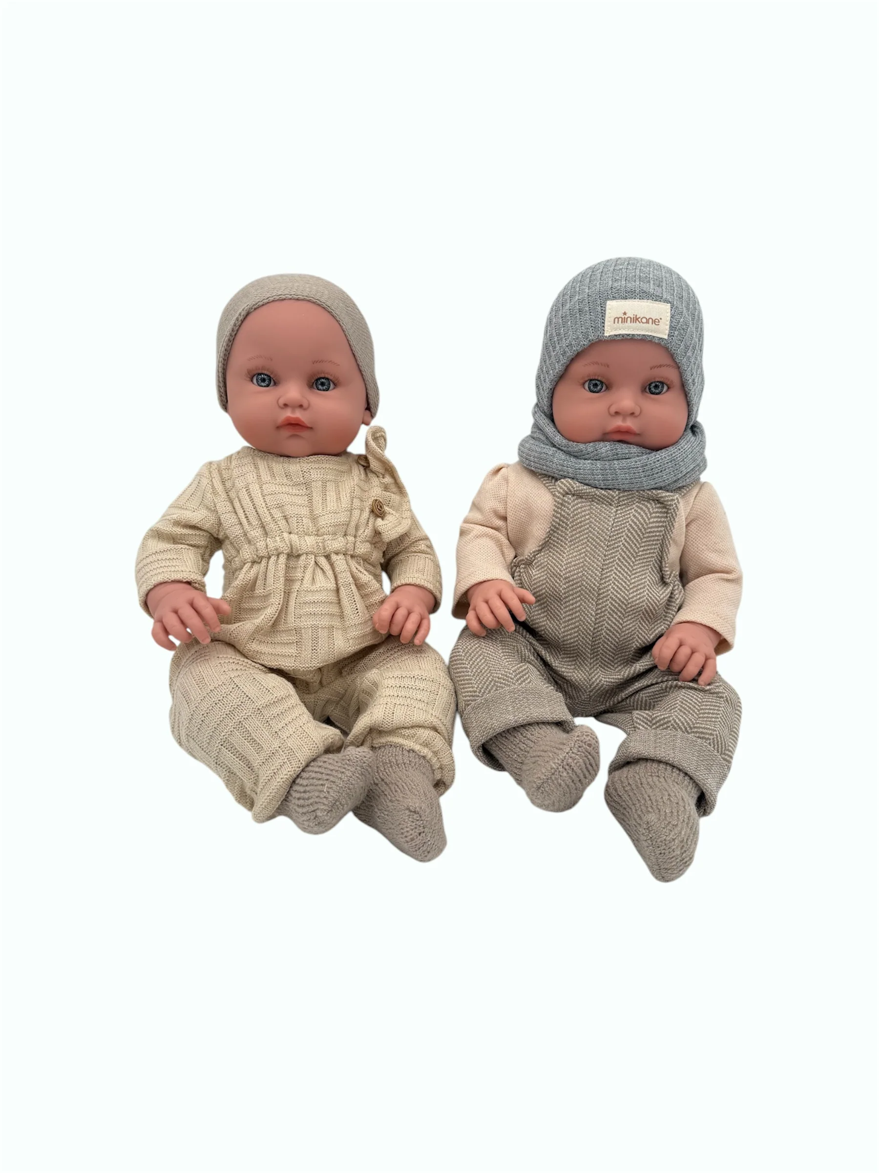 Minikane Doll | 18" Bambini Girl Doll Yaelle in Cream Mesh Jumpsuit - Image 4
