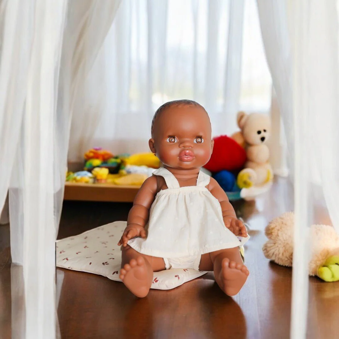 Minikane Doll | 13" African Baby Girl Doll w/ Dark Eyes - Image 4
