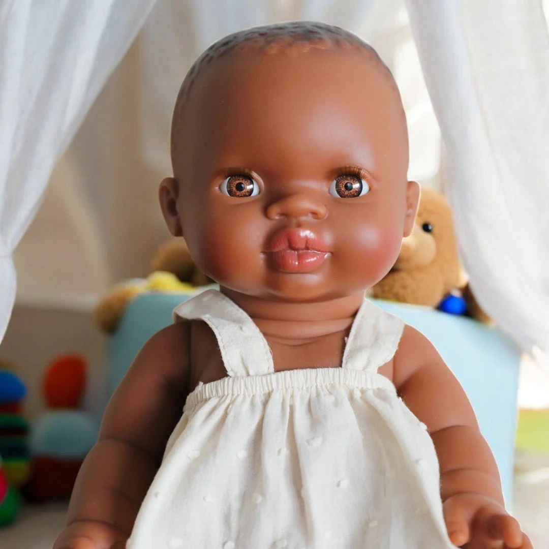 Minikane Doll | 13" African Baby Girl Doll w/ Dark Eyes - Image 5