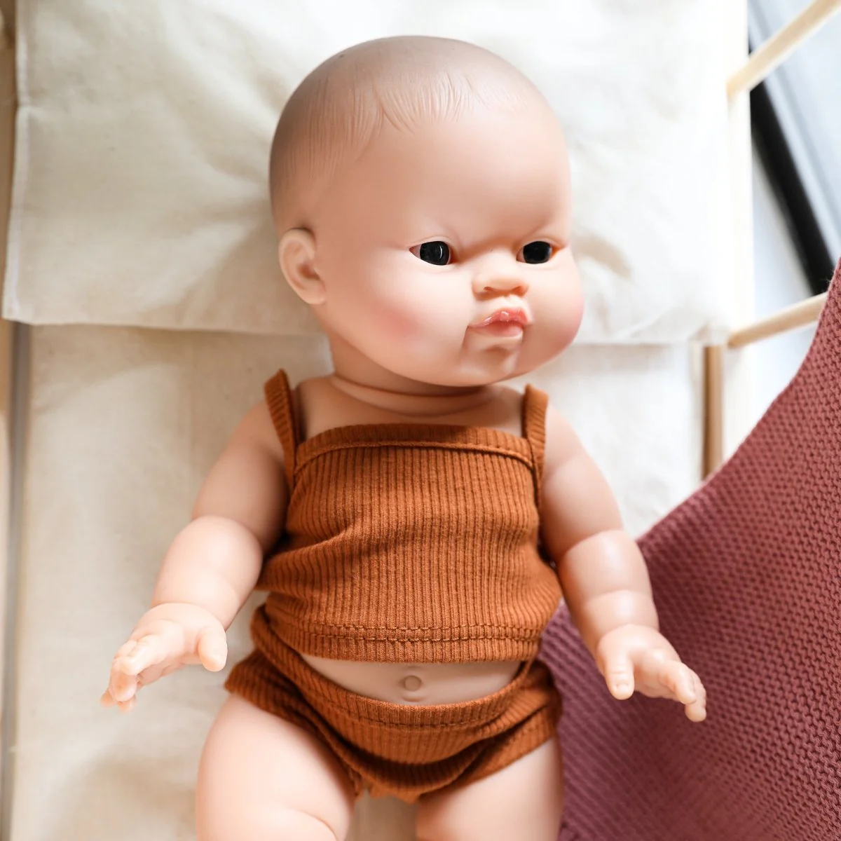 Minikane | 13" Asian Baby Girl Doll (Clothes Sold Separately) - Image 5