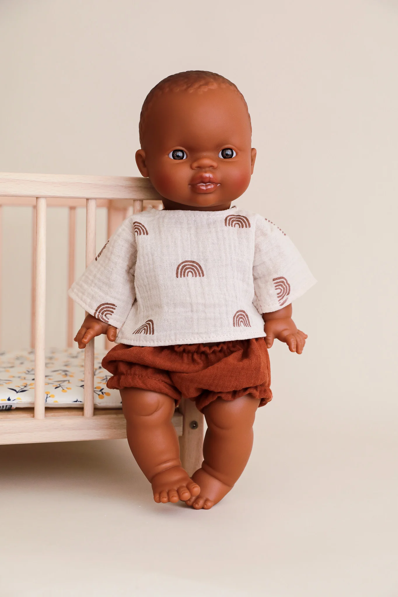 Minikane Doll Clothes | 2-Piece Doll Outfit - Retro Rainbows - Image 4