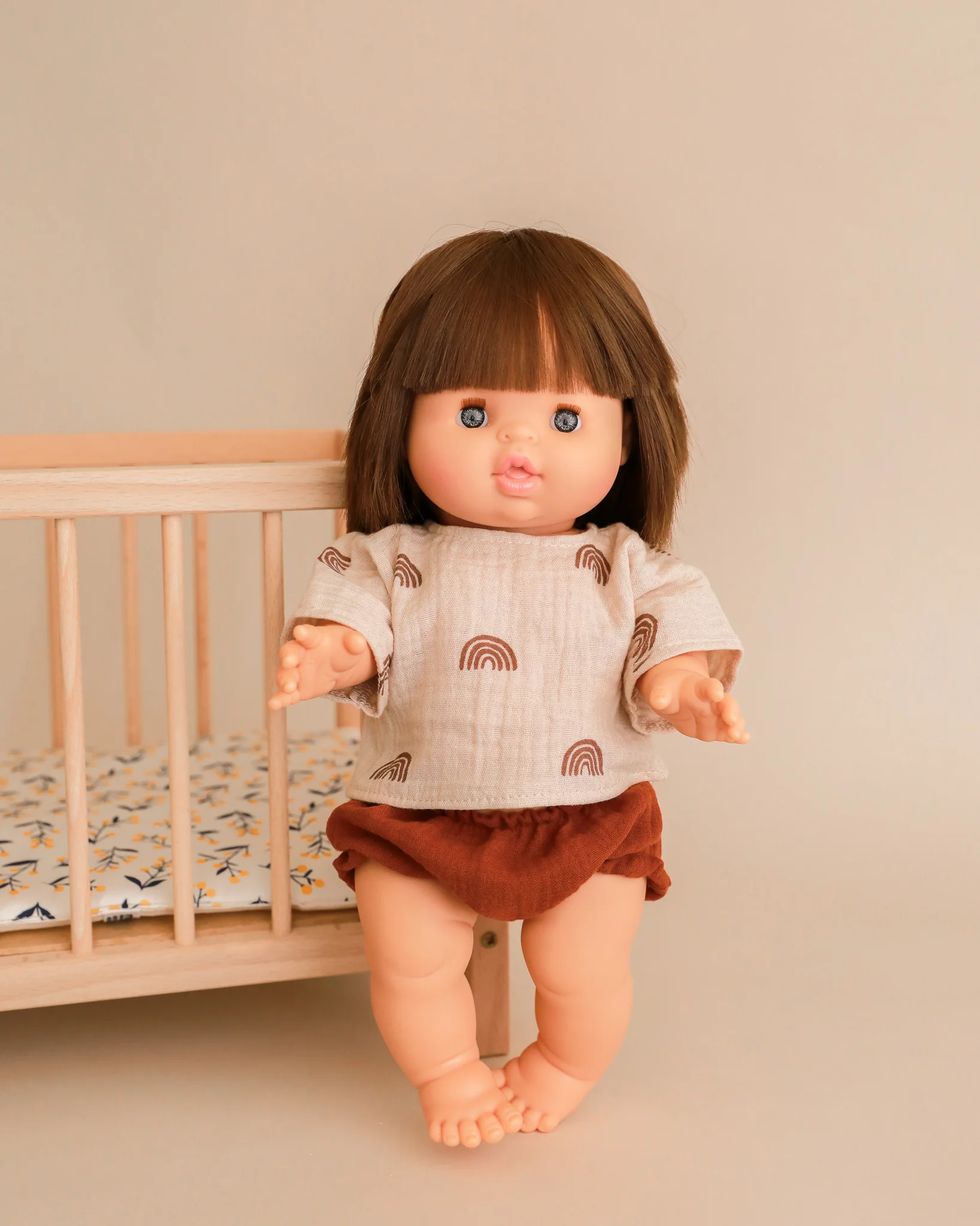 Minikane Doll Clothes | 2-Piece Doll Outfit - Retro Rainbows - Image 6