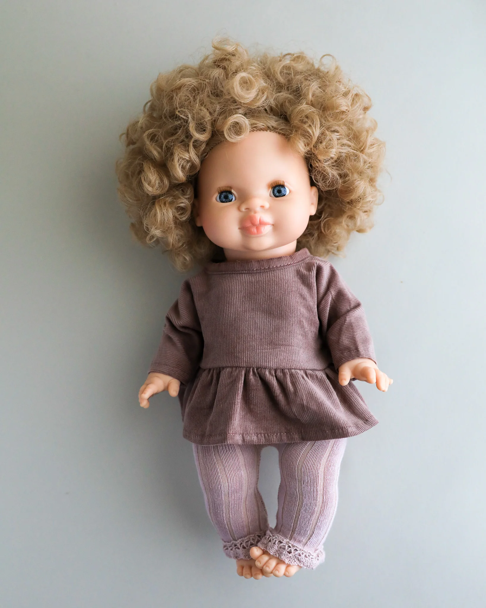 Minikane Doll Clothes | 2-Piece Top & Legging Set - Lavender Grape - Image 2