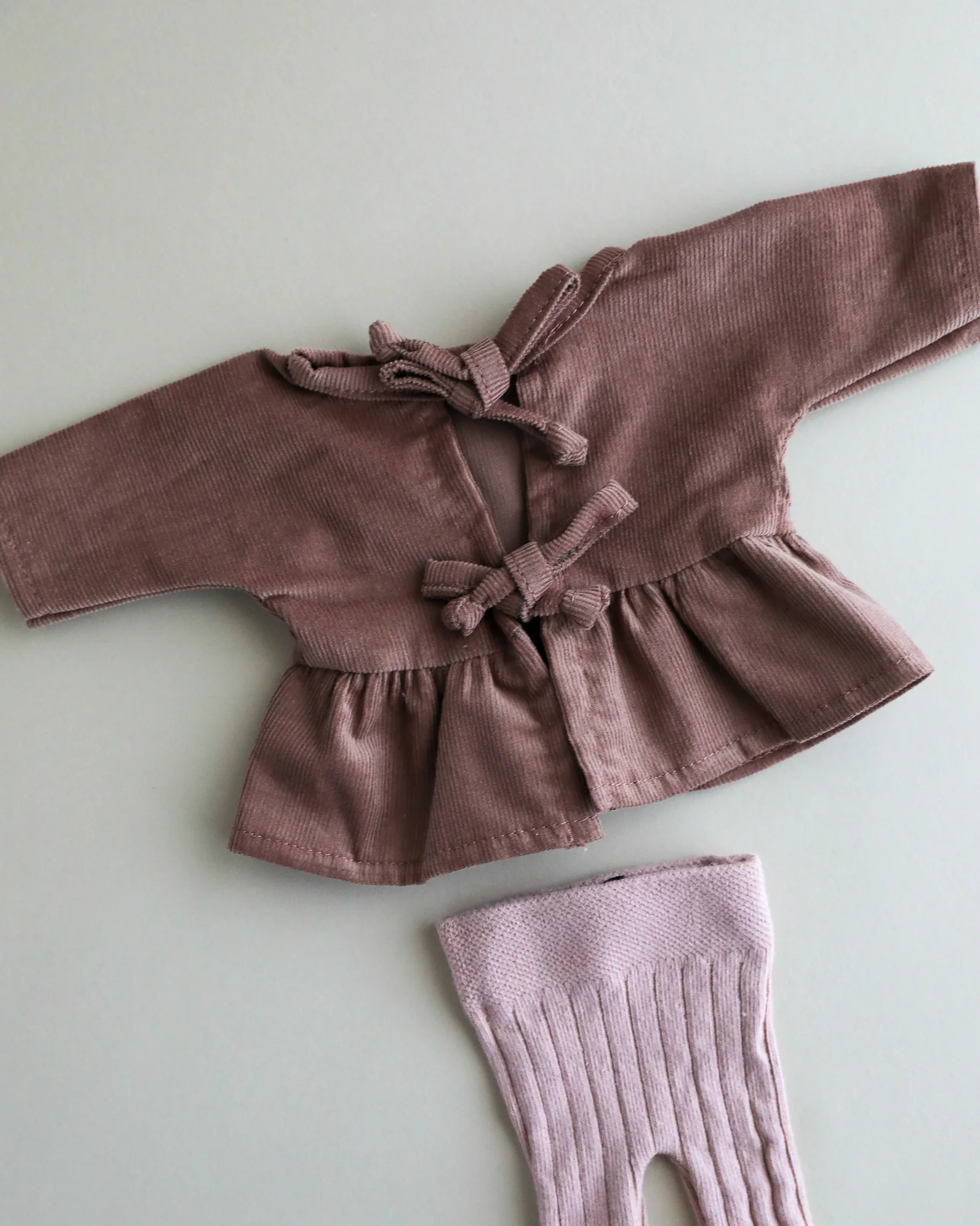 Minikane Doll Clothes | 2-Piece Top & Legging Set - Lavender Grape - Image 4