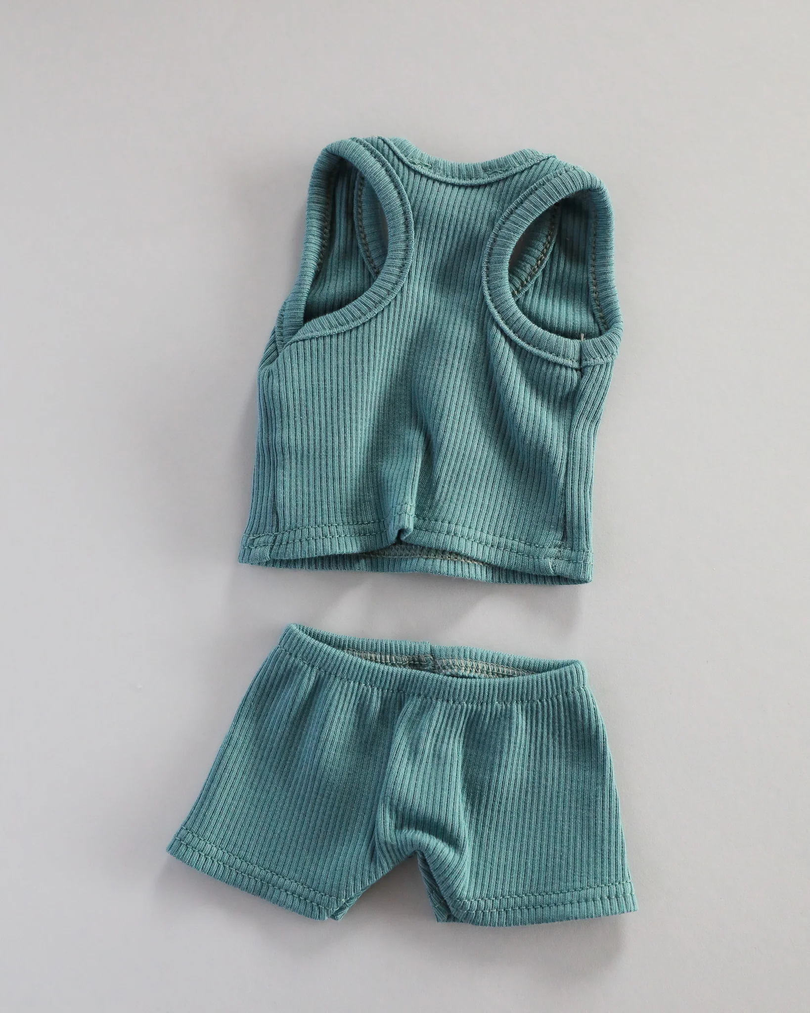 Minikane Doll Clothes | Two-Piece Tank Doll Outfit - Blue - Image 3