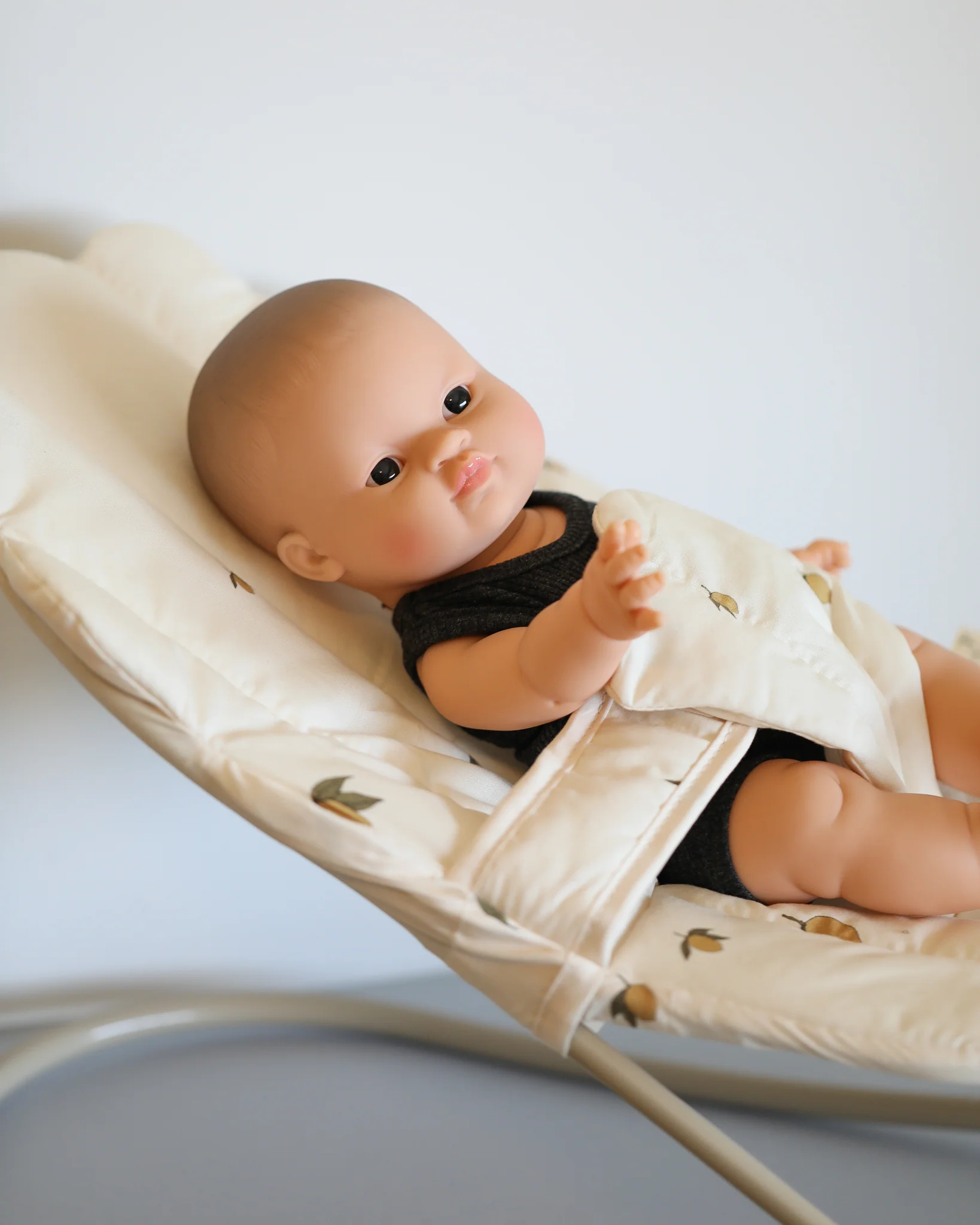Minikane Doll Clothes | Baby Boy Doll Tank Set - Grey - Image 4