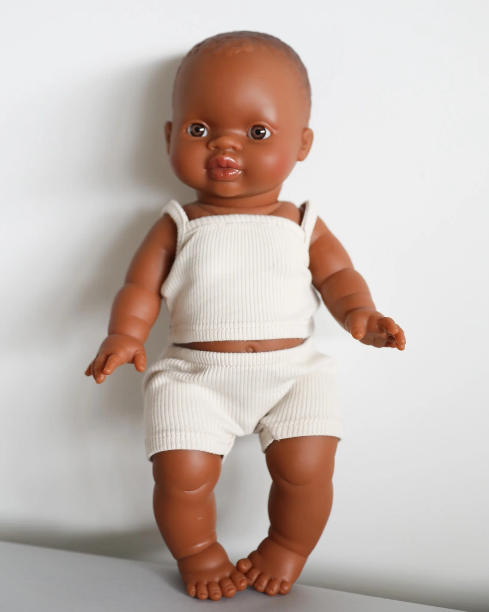 Minikane Doll Clothes | Baby Boy Doll Underwear Set (White) - Image 2