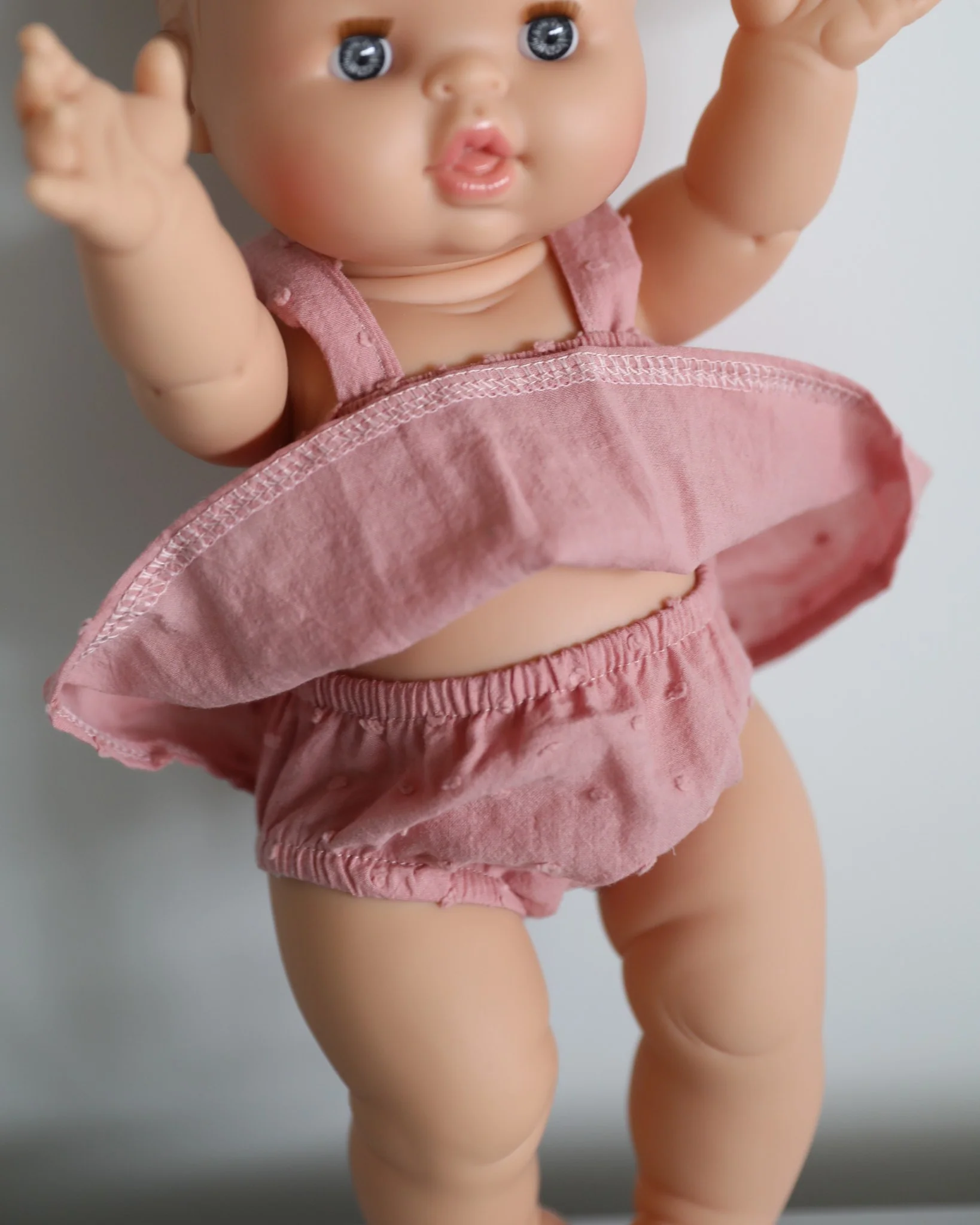 Minikane Doll Clothes | Baby Doll Bloomer and Tank Set (Rose) - Image 4
