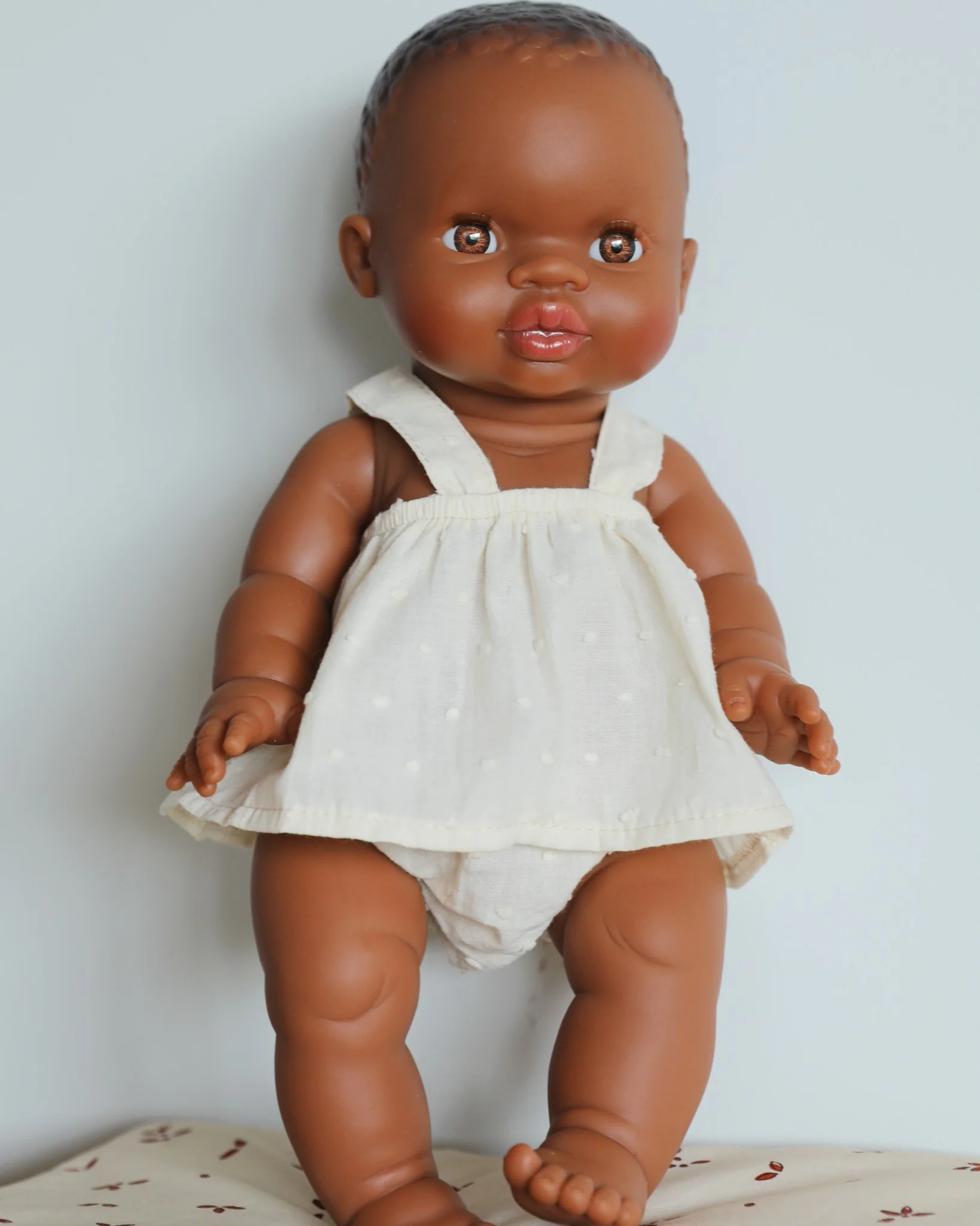 Minikane Doll Clothes | Baby Doll Bloomer and Tank Set (White) - Image 2