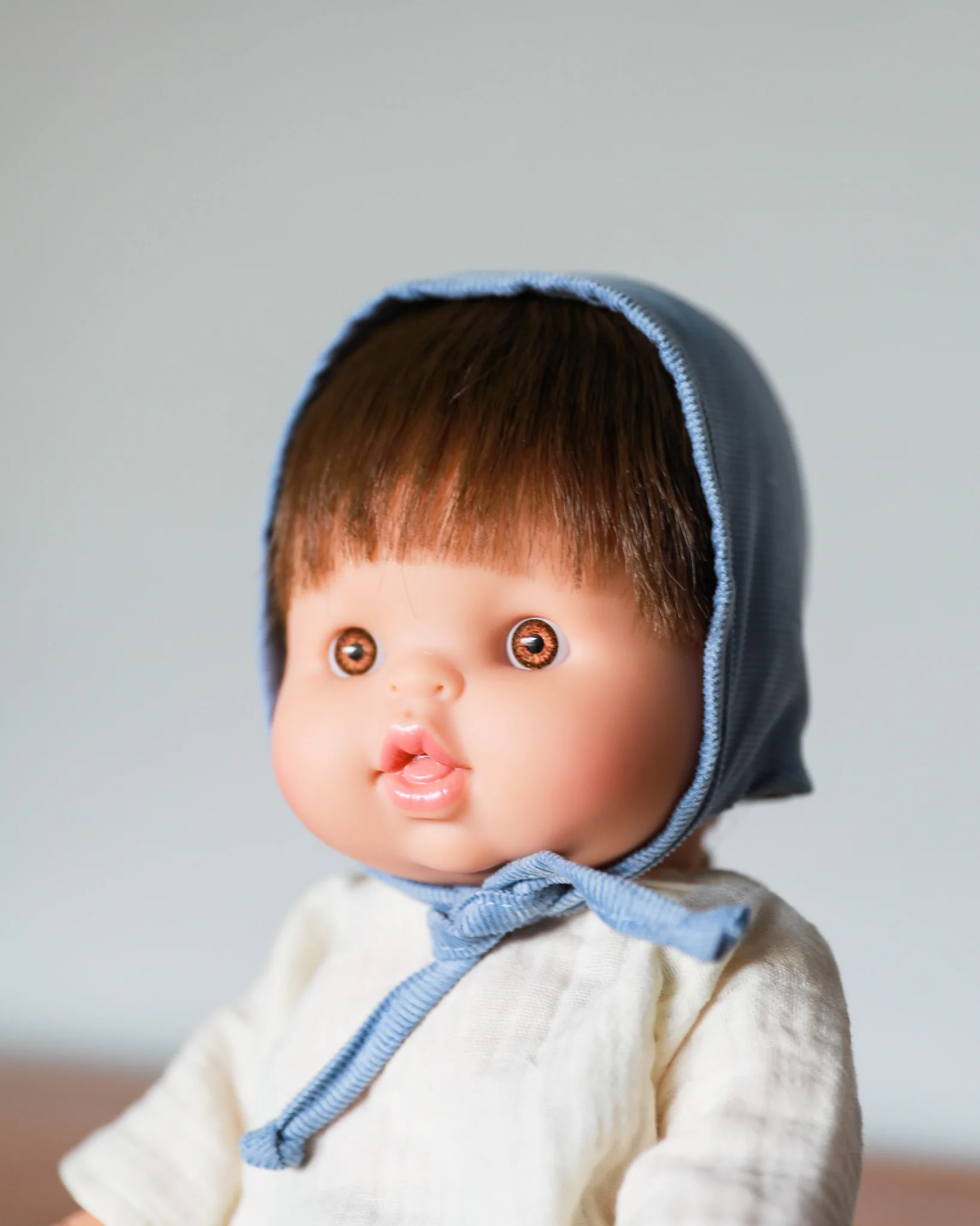 Minikane Doll Clothes | Doll Bonnet - Blue - Image 2
