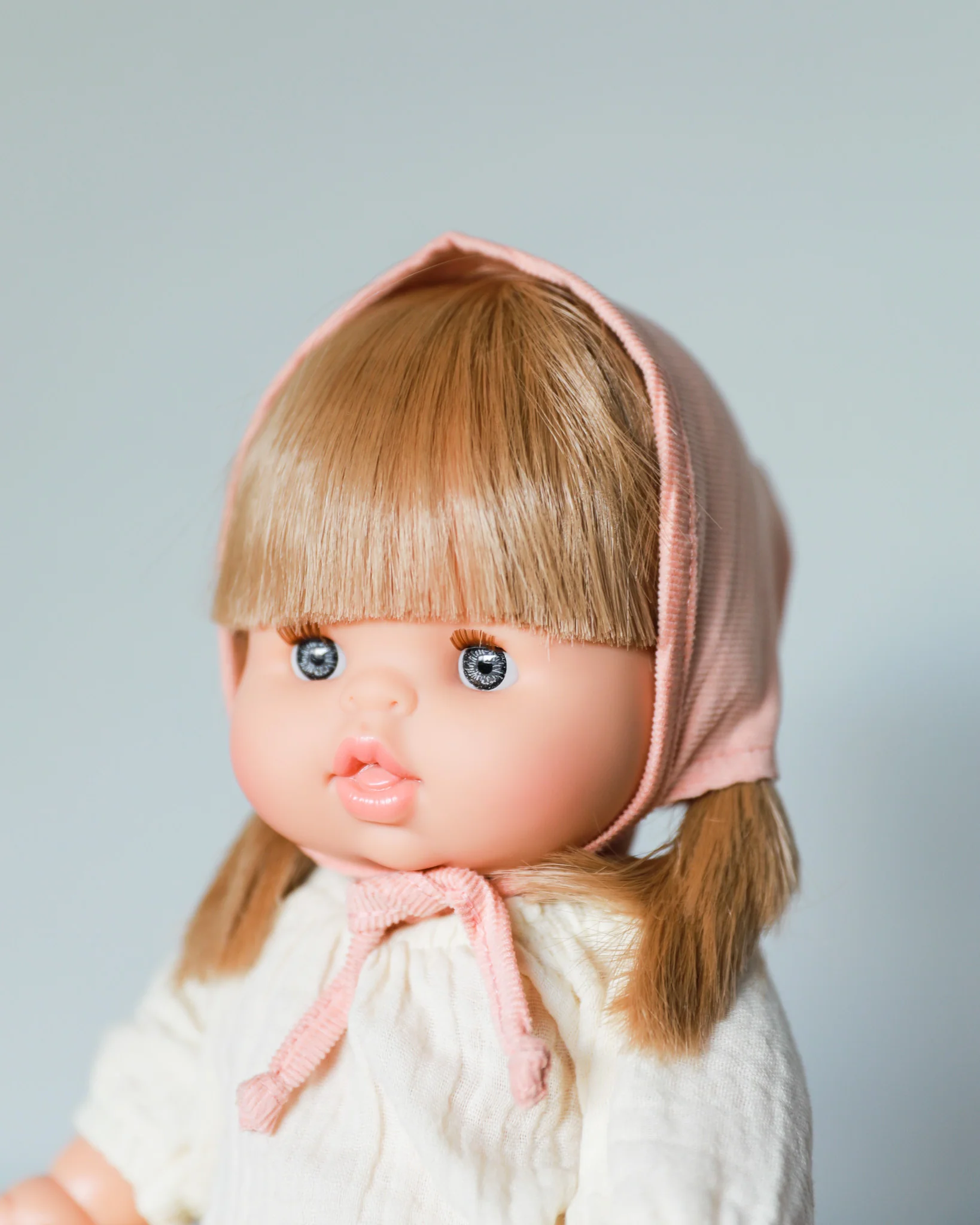 Minikane Doll Clothes | Baby Doll Bonnet - Soft Pink - Image 7
