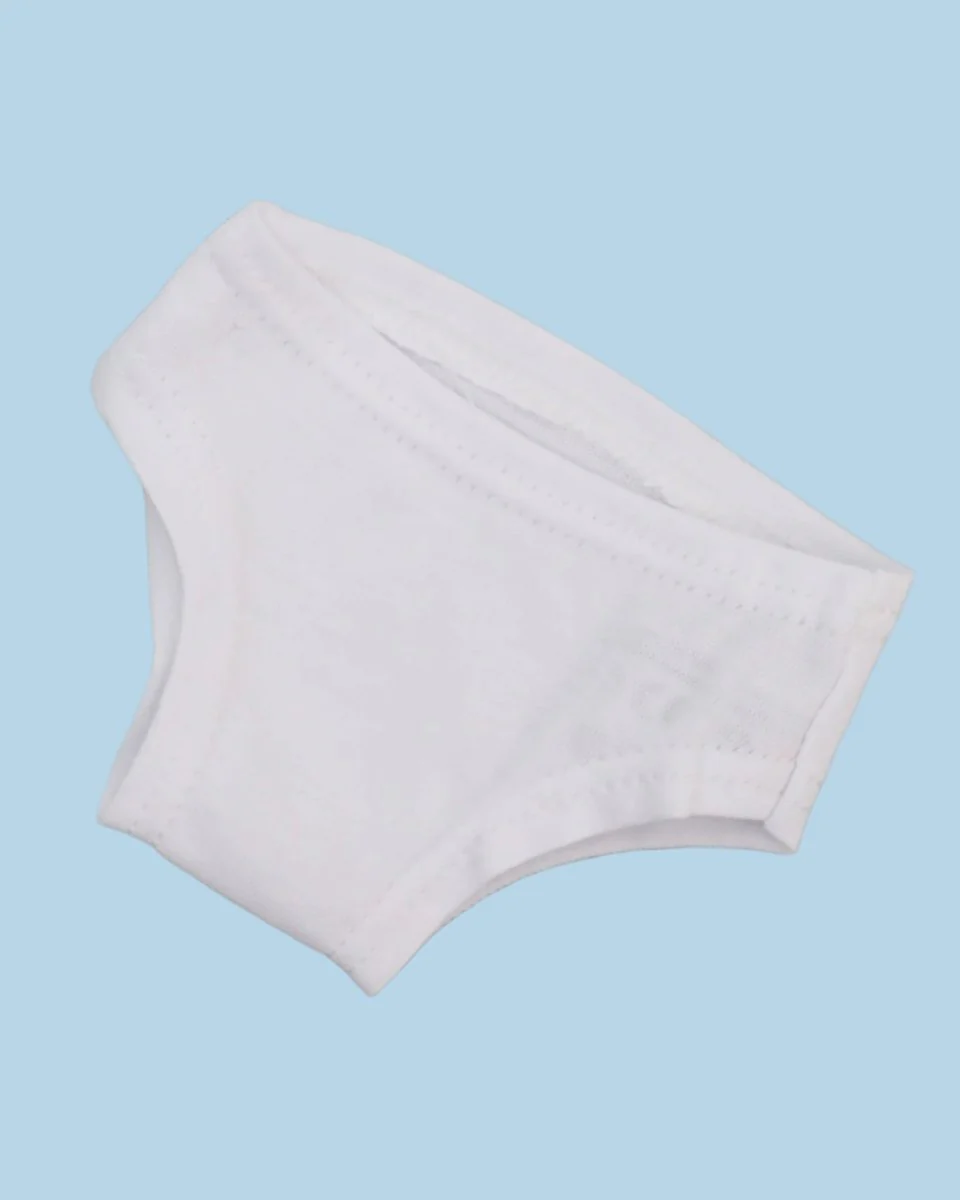 Minikane Doll Clothes | Doll Cotton Underwear - White (11" and 13" dolls) - Image 4