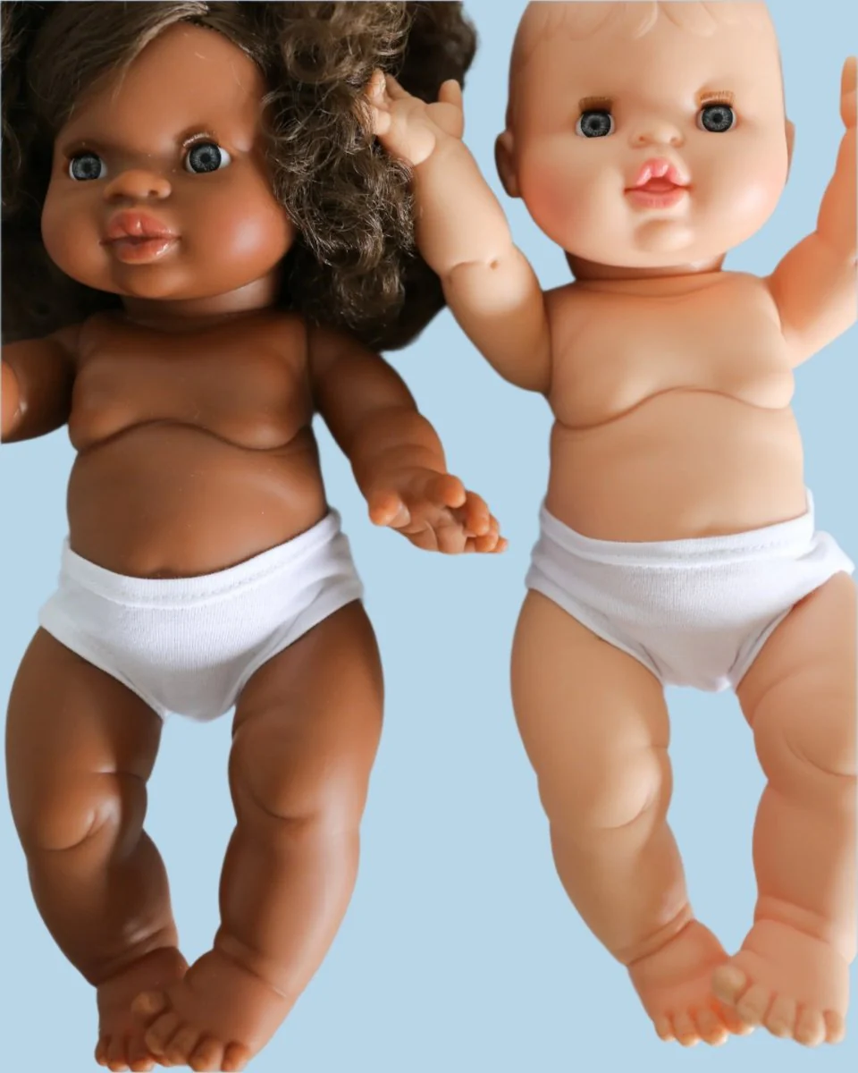 Minikane Doll Clothes | Doll Cotton Underwear - White (11" and 13" dolls) - Image 6