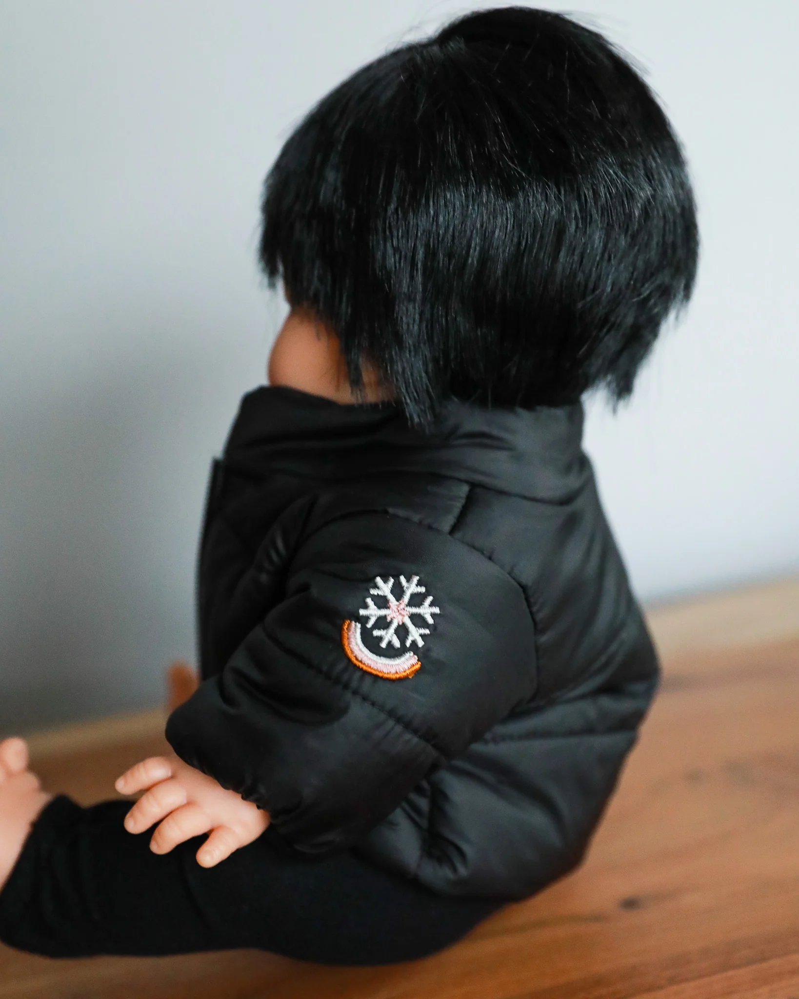 Minikane Doll Clothes | Doll Down Jacket - Black - Image 5