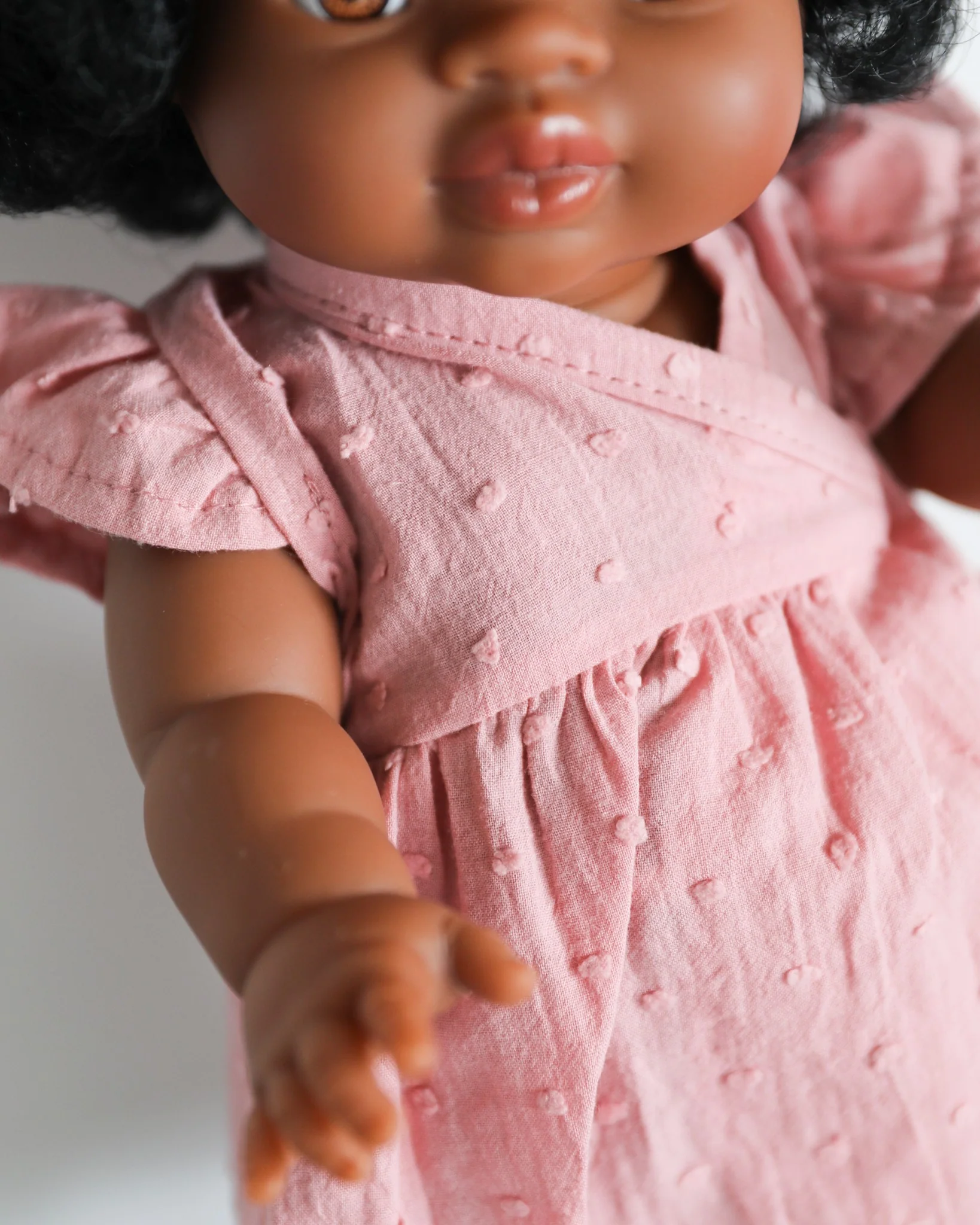 Minikane Doll Clothes | Baby Doll Dress (Rose) - Image 4