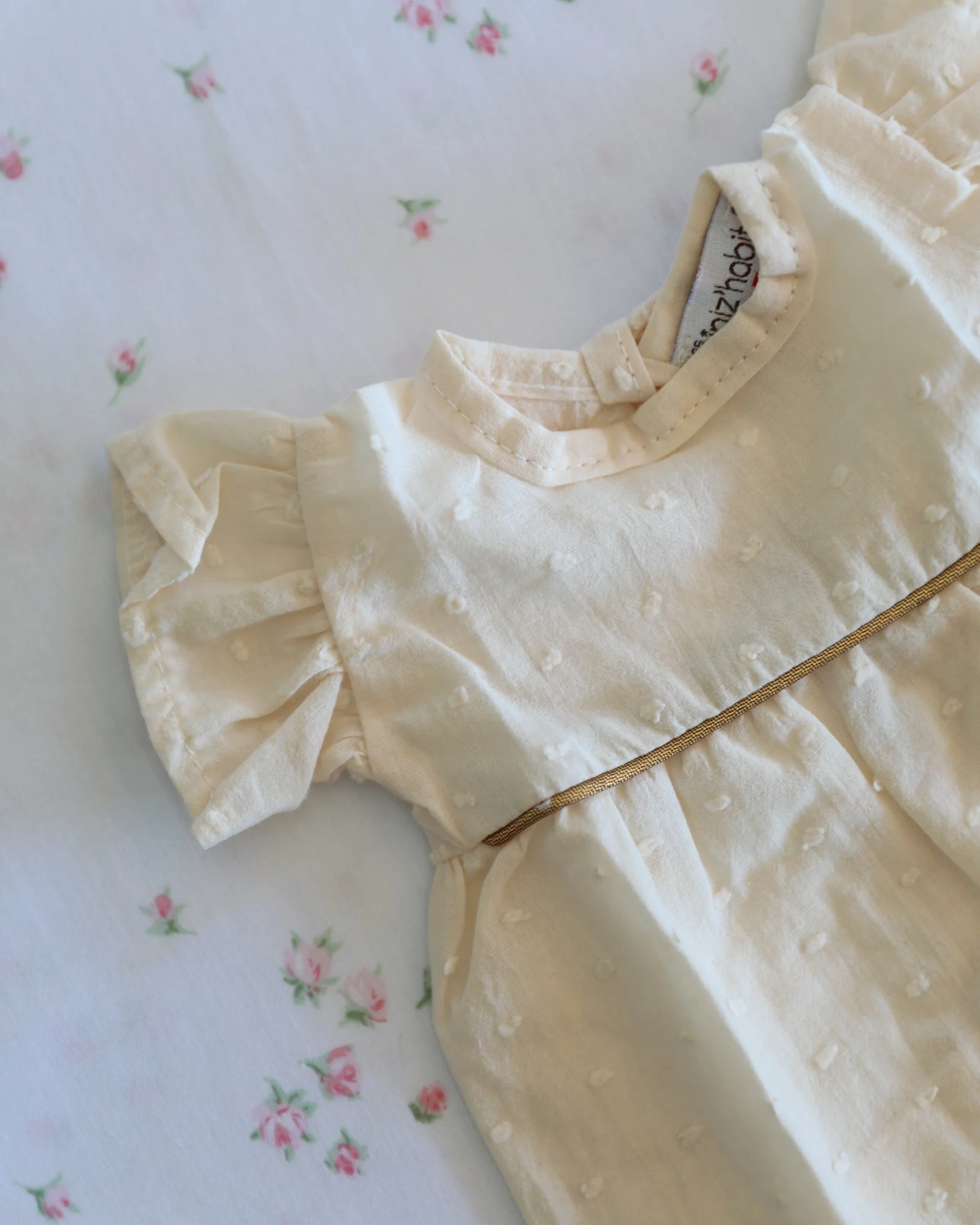 Minikane Doll Clothes | Baby Doll Dress (White) - Image 2