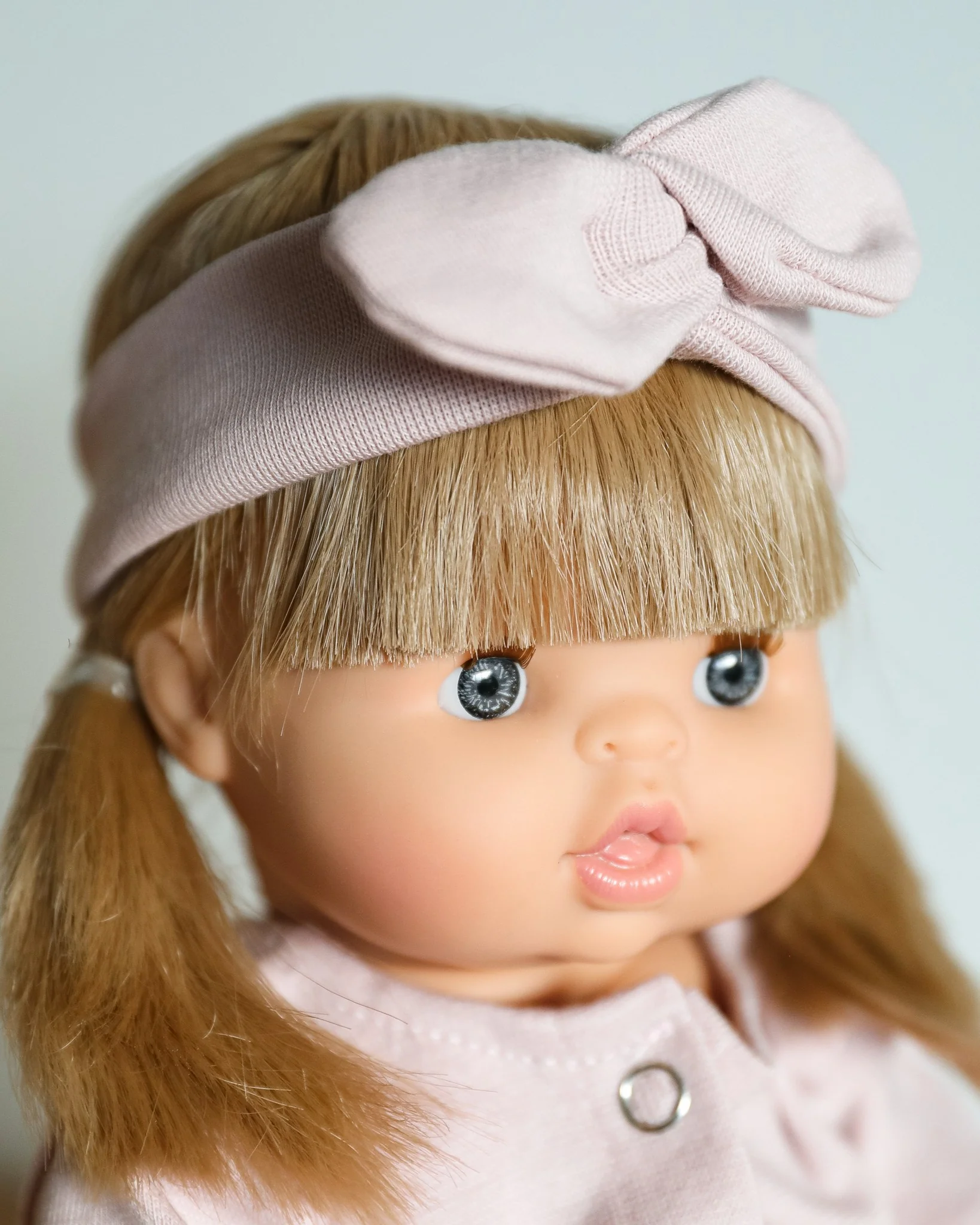 Minikane Doll Clothes | Baby Doll Jumpsuit with Headband (Petal) - Image 4