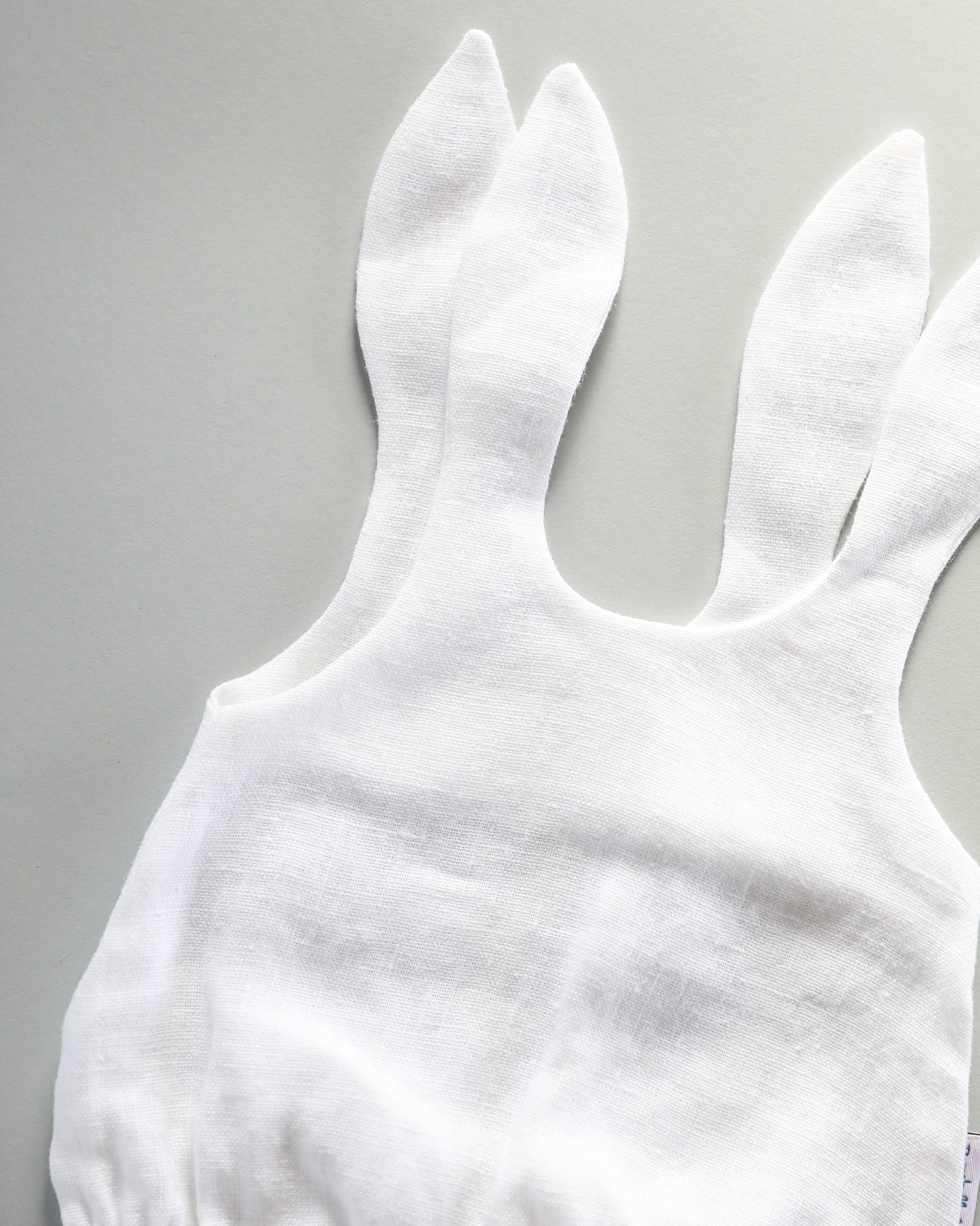 Minikane Doll Clothes | Baby Doll Linen Romper (White) - Image 3
