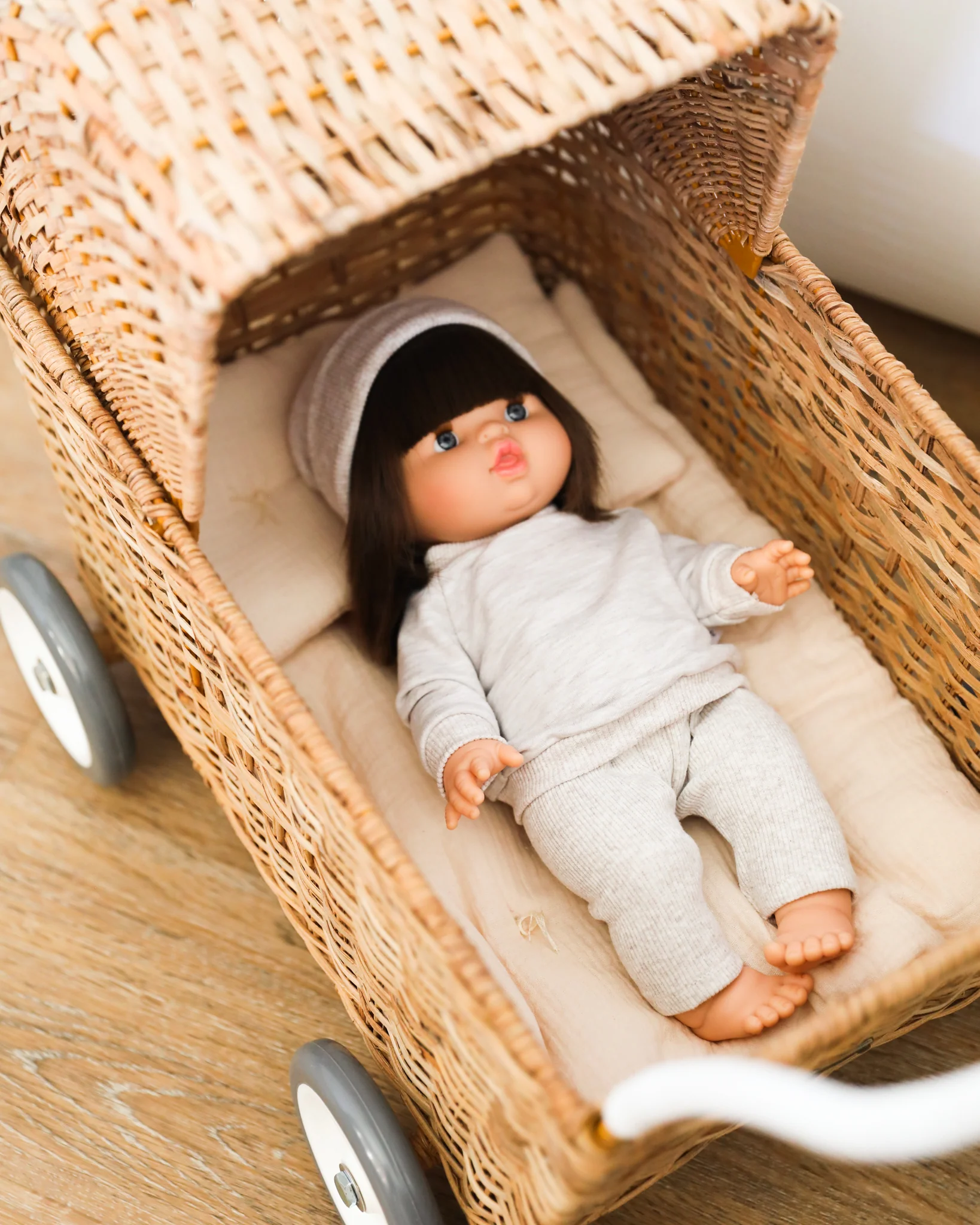 Doll Muslin Bedding Set - Cream - Image 3