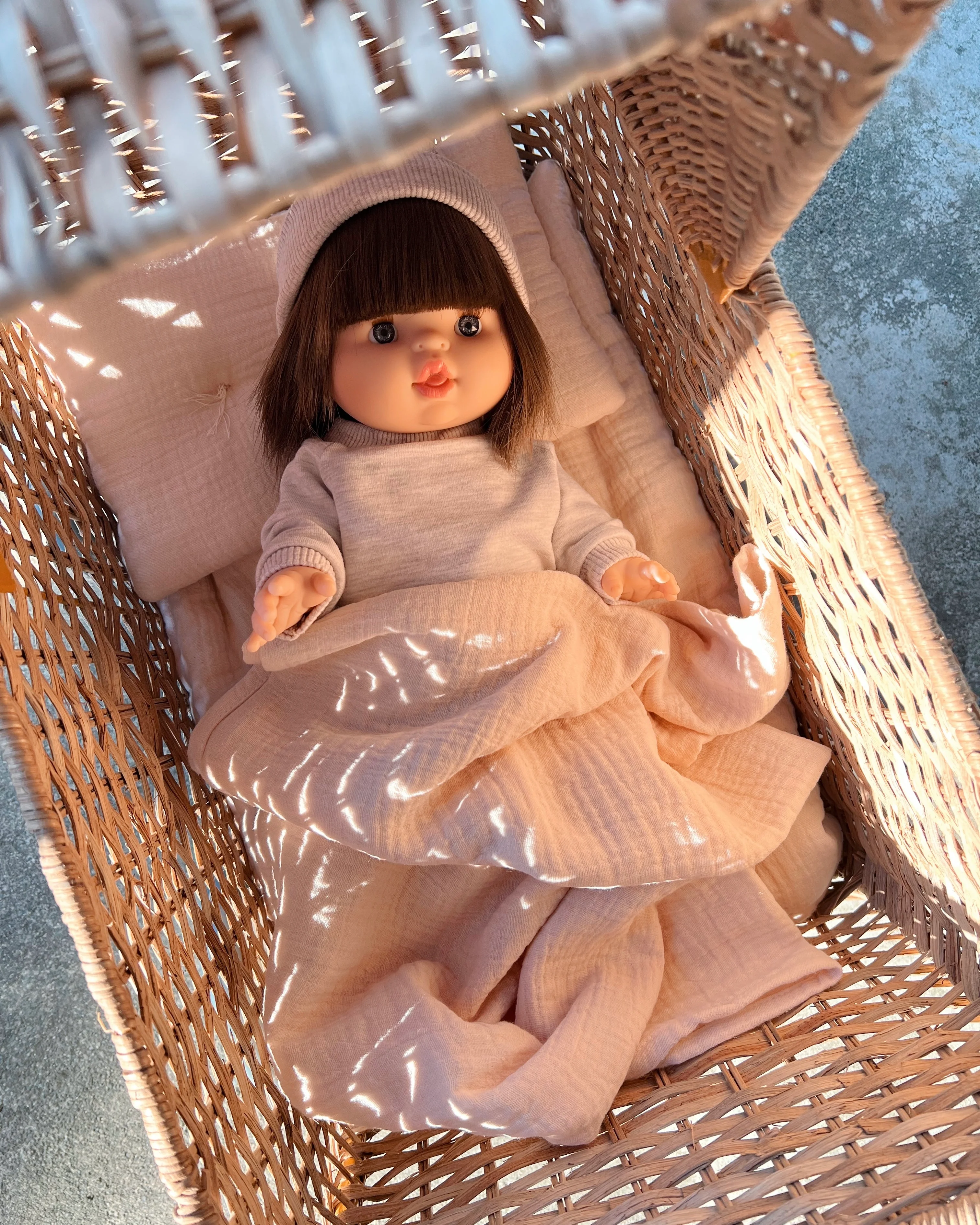 Doll Muslin Bedding Set - Cream - Image 6
