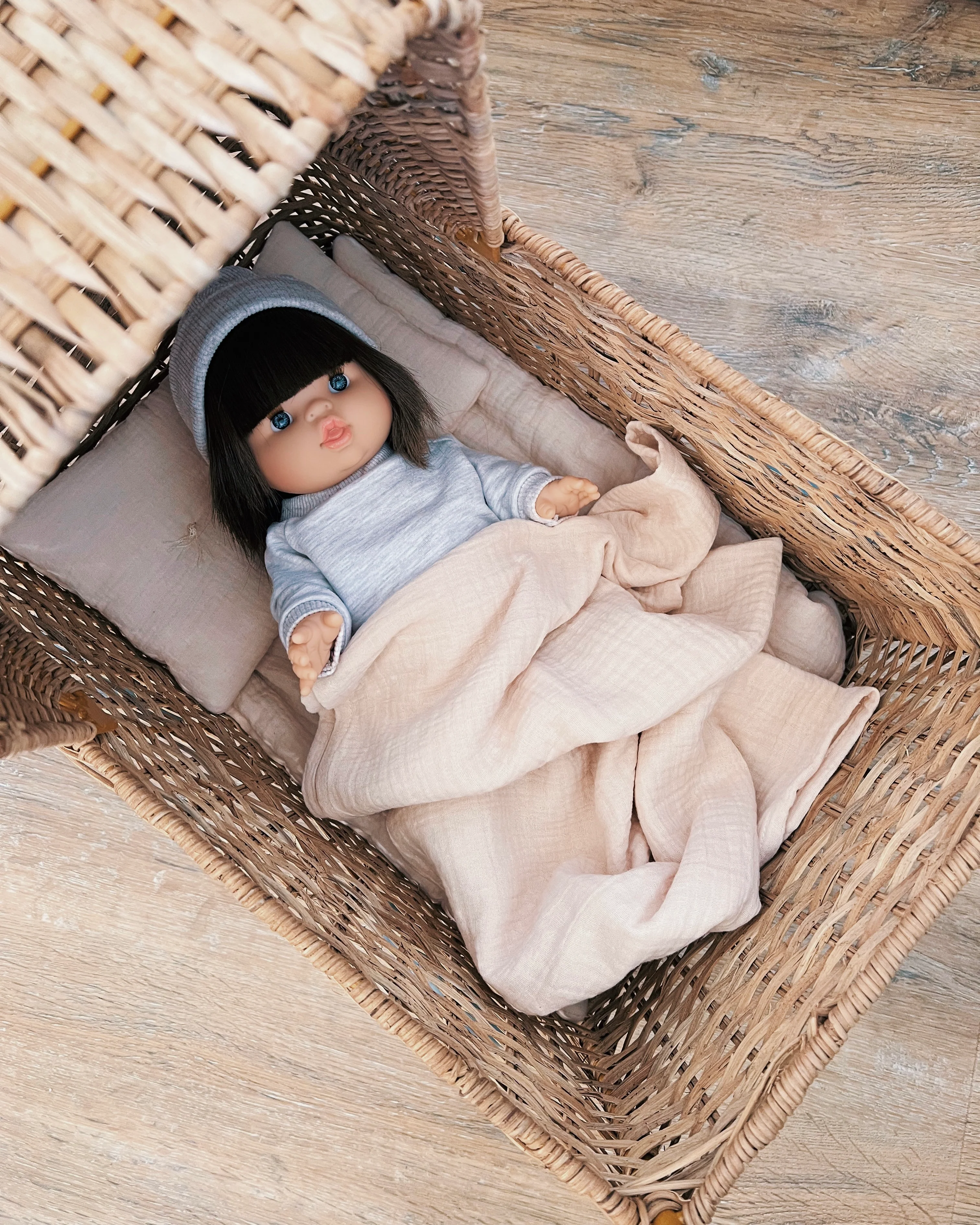 Doll Muslin Bedding Set - Cream - Image 7