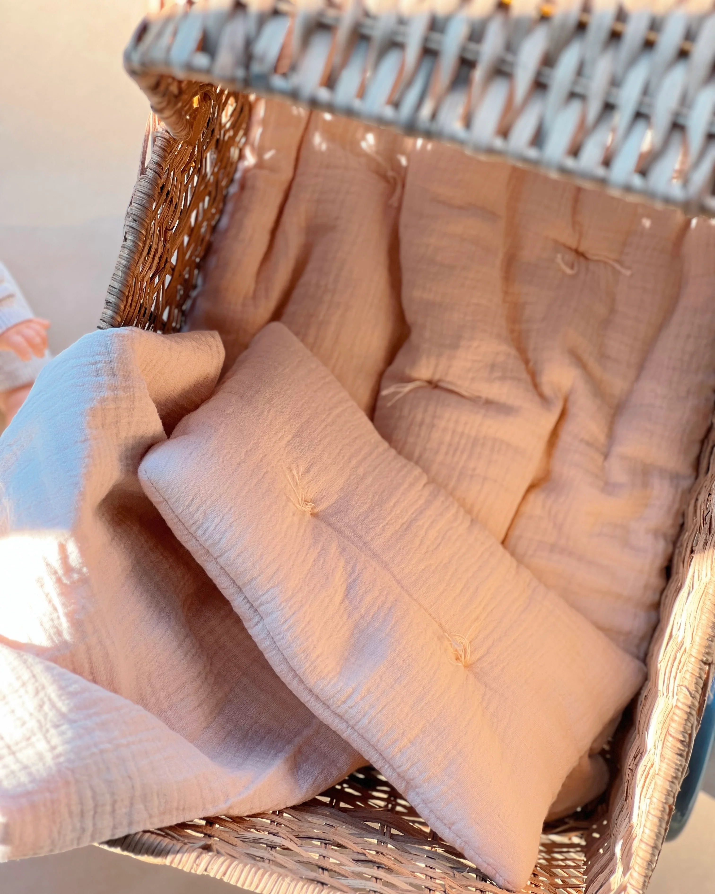 Doll Muslin Bedding Set - Cream - Image 8